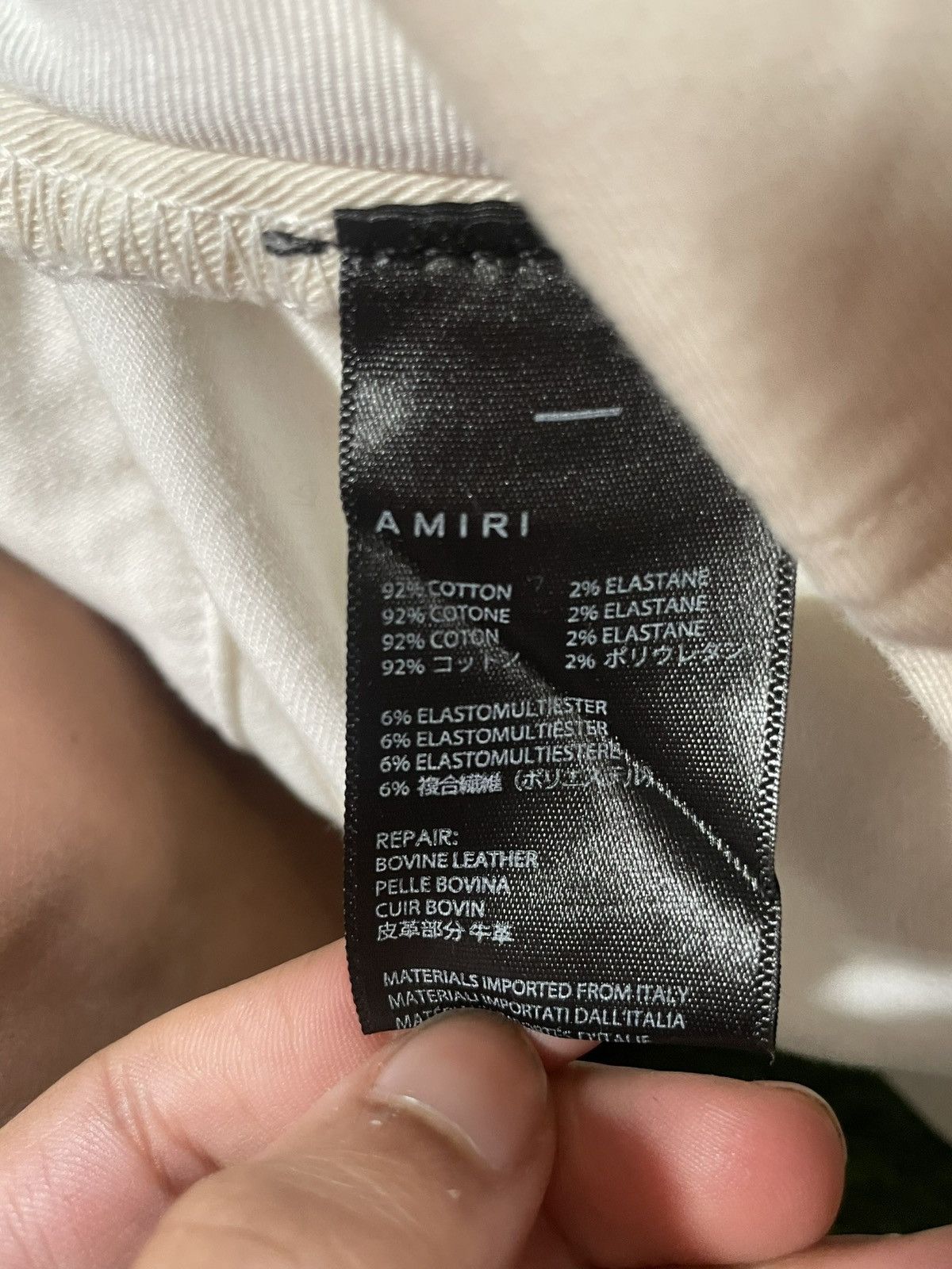 Amiri Amiri White MX1 IN ITALIAN STRETCH DENIM AMDNSY1091-100 Size US 28 / EU 44 - 5 Thumbnail