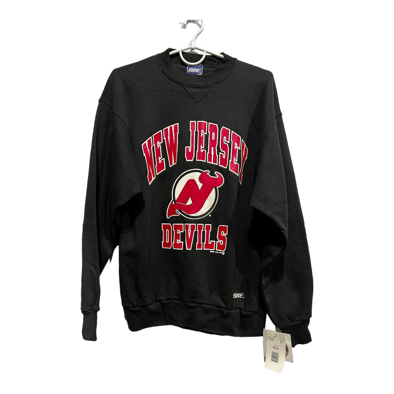 Pre-owned Made In Usa X Nhl New 1993 New Jersey Devils Hockey Club Sport Sweatshirt In Black