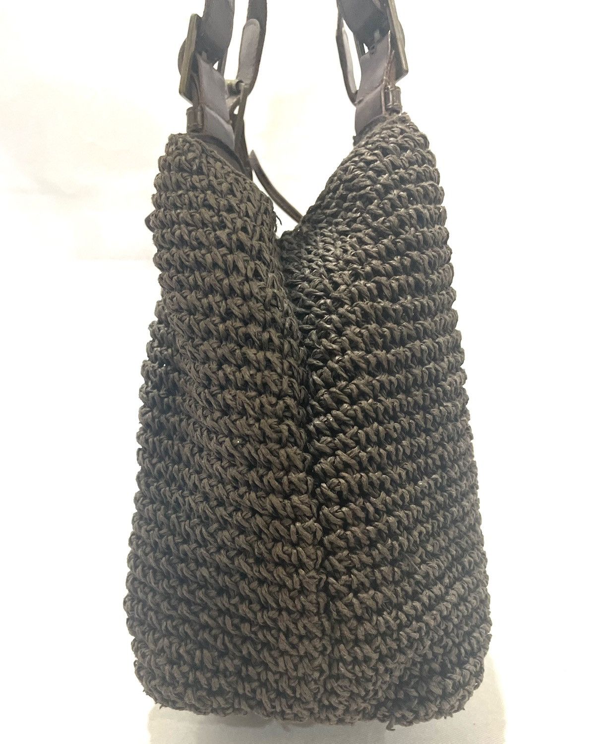 Lauren Ralph Lauren Vintage Brown Woven Tote Bag Size ONE SIZE - 12 Thumbnail
