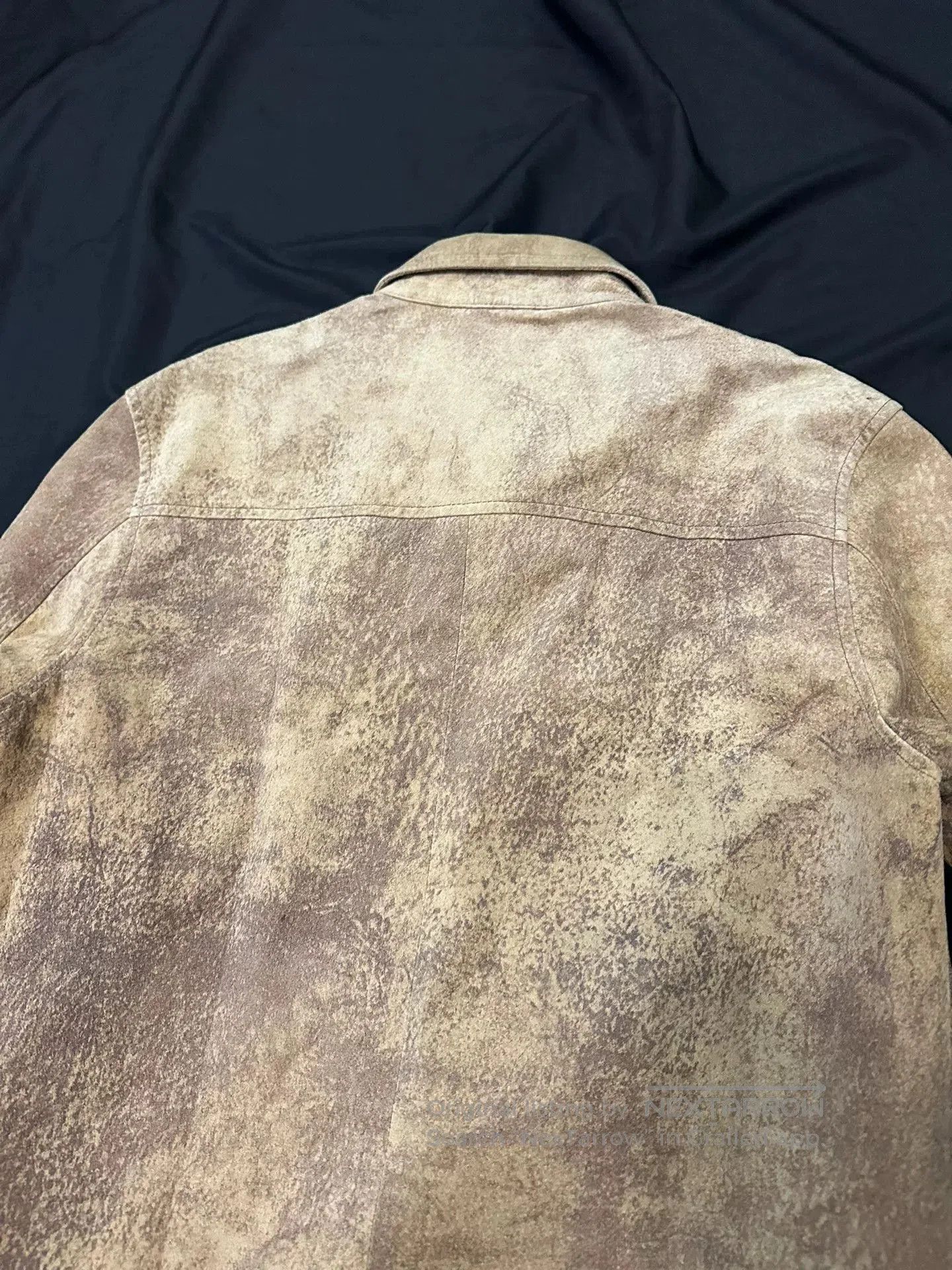 Vintage vintage dual 90s camo-style leather shirt. Size US L / EU 52-54 / 3 - 8 Thumbnail
