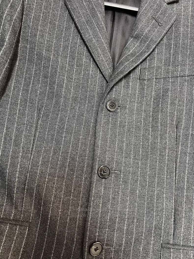 Saint Laurent Paris Saint Laurent Paris Striped Wool Three-Button Suit Size US S / EU 44-46 / 1 - 4 Thumbnail