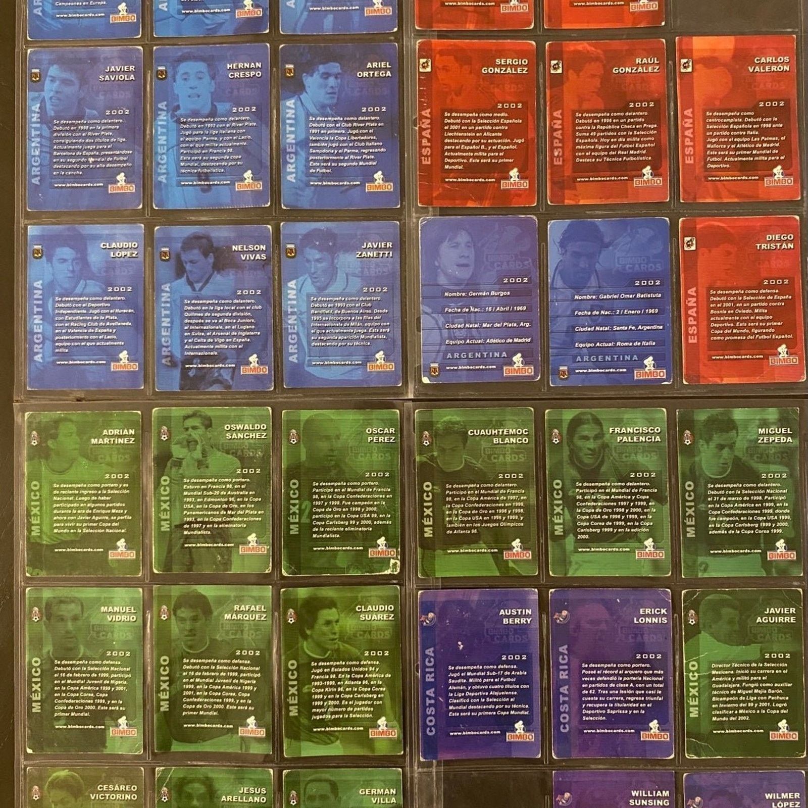 Other 2002 Bimbo Cards Mexico España Argentina Costa Rica 33 Ultra Size ONE SIZE - 2 Thumbnail