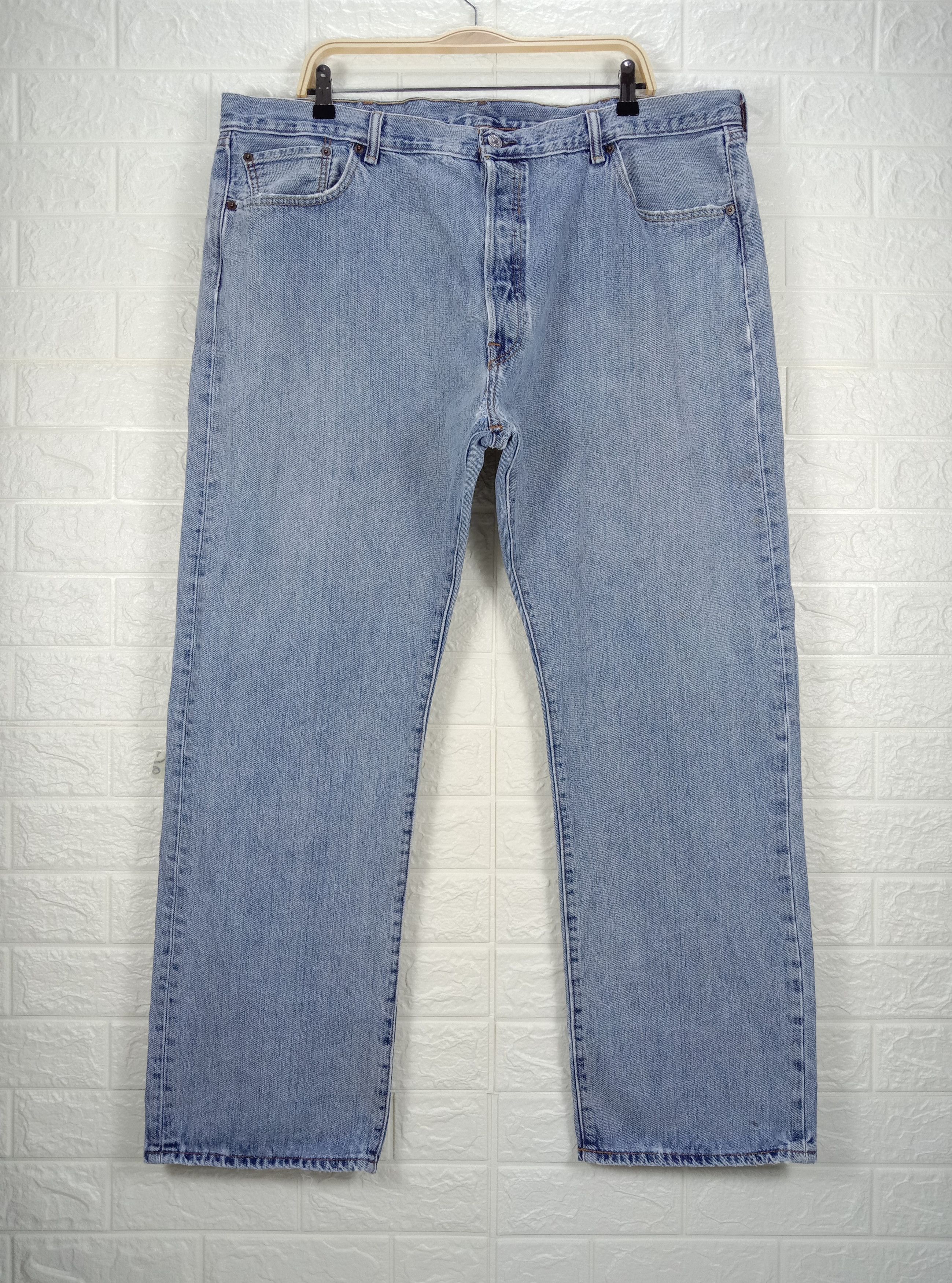 Levi's Vintage Levi's 501 Light Wash Jeans Button Fly Denim Size US 42 / EU 58 - 1 Thumbnail
