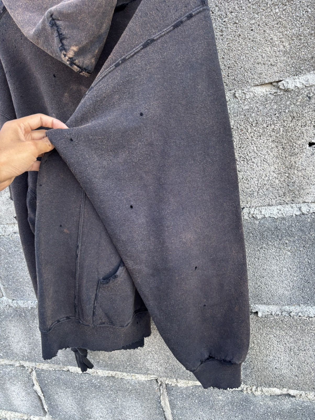 Vintage Thrashed Faded Distressed Hoodie Grunge Size US L / EU 52-54 / 3 - 17 Thumbnail
