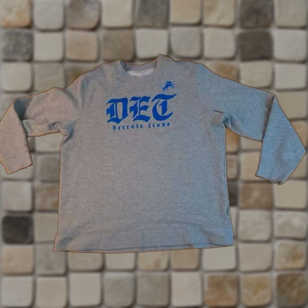 NFL Detroit Lions NFL Sweatshirt 3XL Gray Pullover Unisex Adults Football Shirt Size US XXL / EU 58 / 5 - 1 Thumbnail