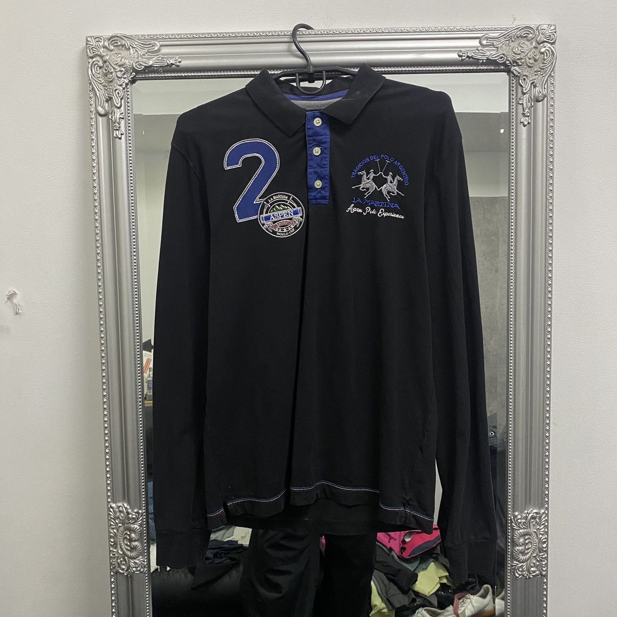 La Martina La Martina Polo Long Sleeve Rugby Men’s #2 slim fit Size US L / EU 52-54 / 3 - 1 Thumbnail