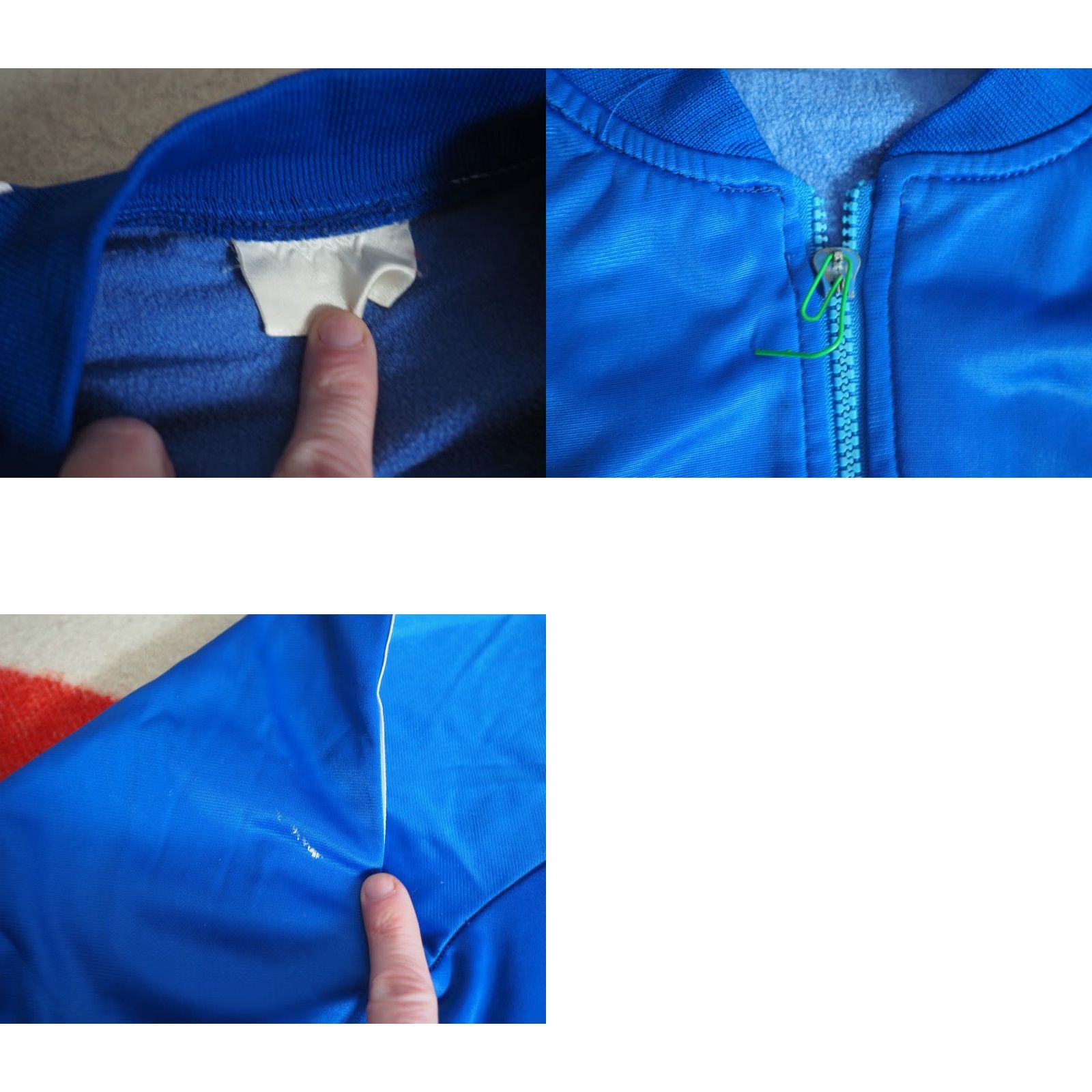 Vintage VTG 80s British Dominion Soccer Club Union Jack Blue Zip Track Jacket Mens M Size US M / EU 48-50 / 2 - 8 Thumbnail