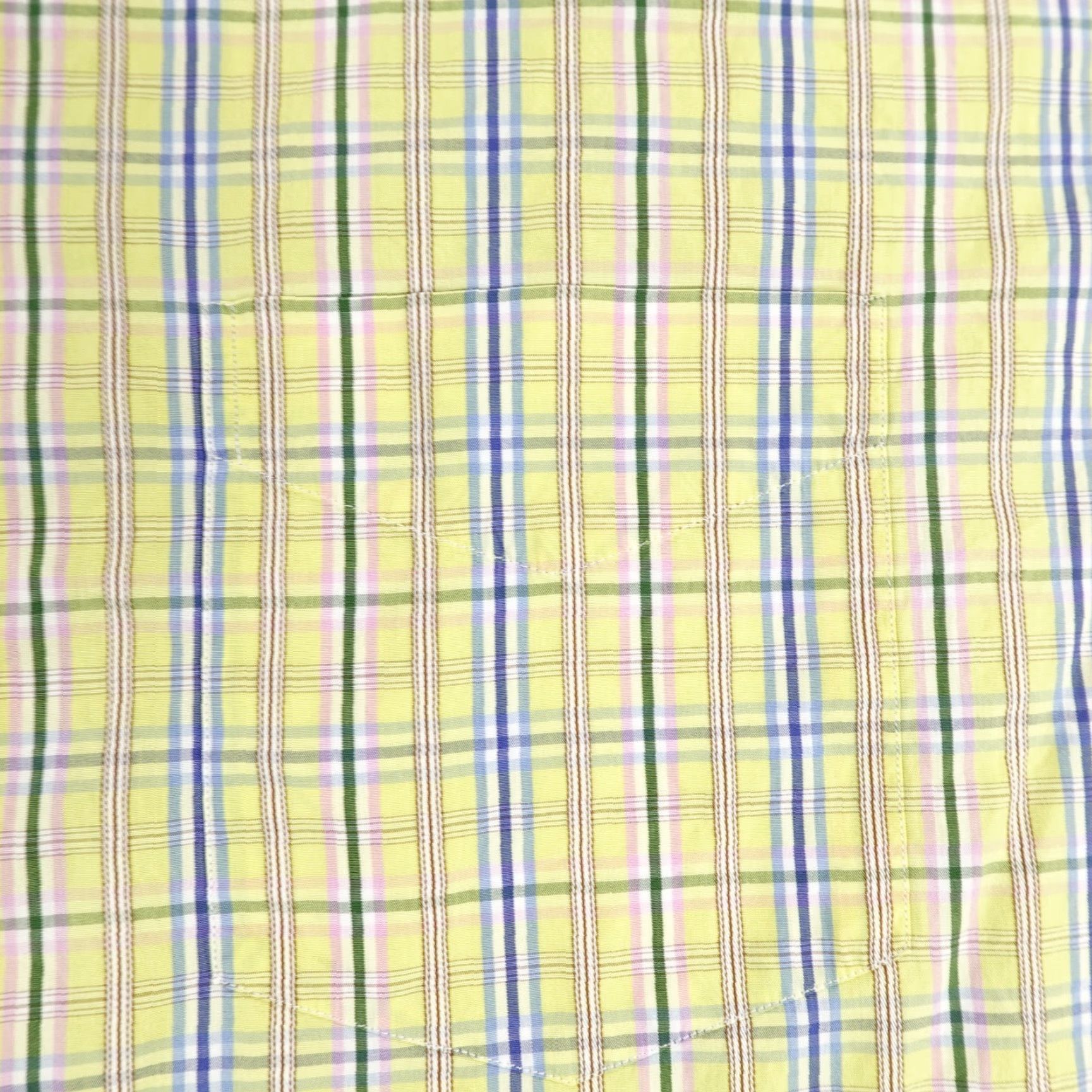 Paul & Shark VINTAGE Paul & Shark Button-Up Shirt Mens XLT Tall Yellow Blue Plaid Long Sleeve Casual Designer Italian Size US XL / EU 56 / 4 - 3 Thumbnail