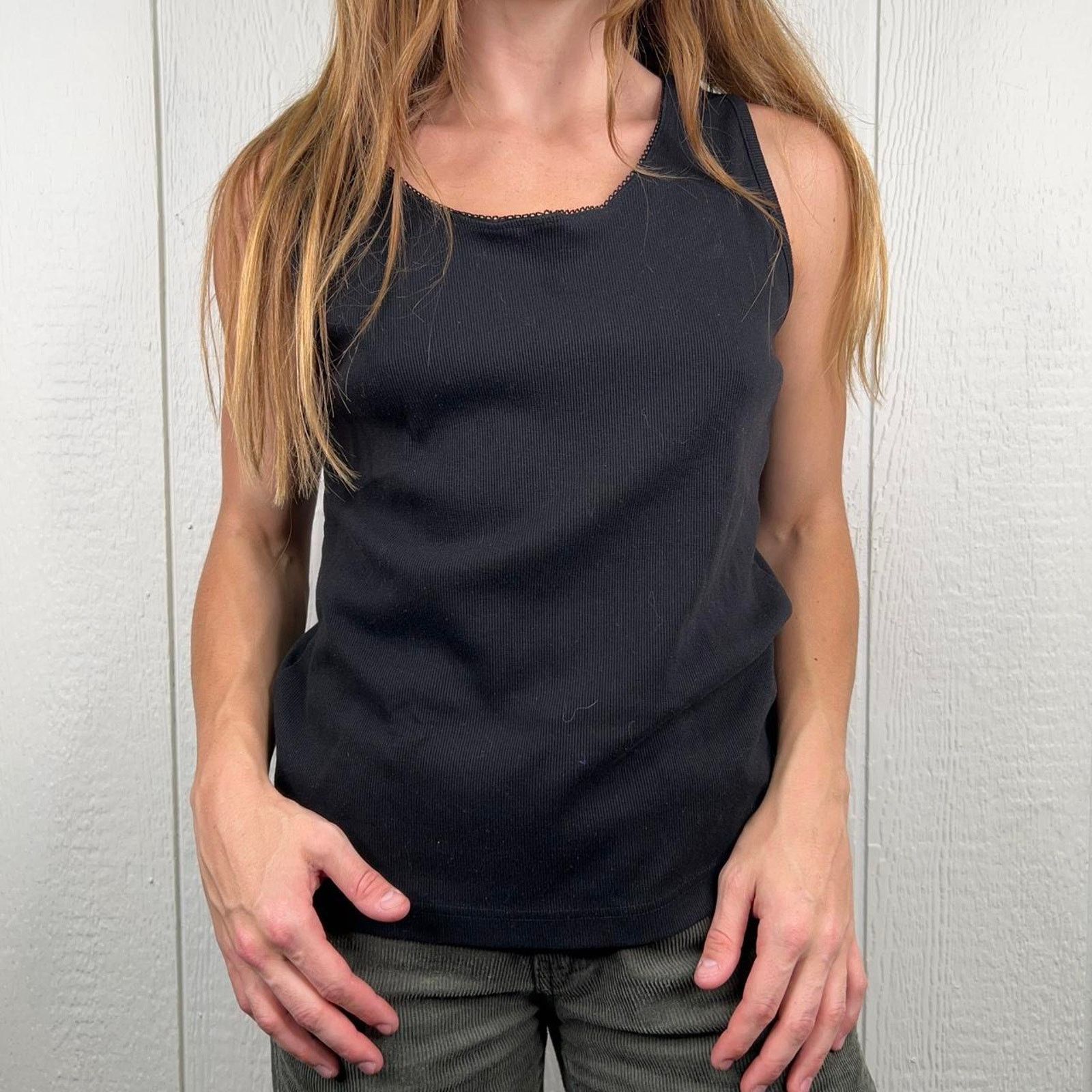 Other Vintage Y2K Fashion Bug Black Tank Top Closet Basic Large Size L / US 10 / IT 46 - 1 Thumbnail