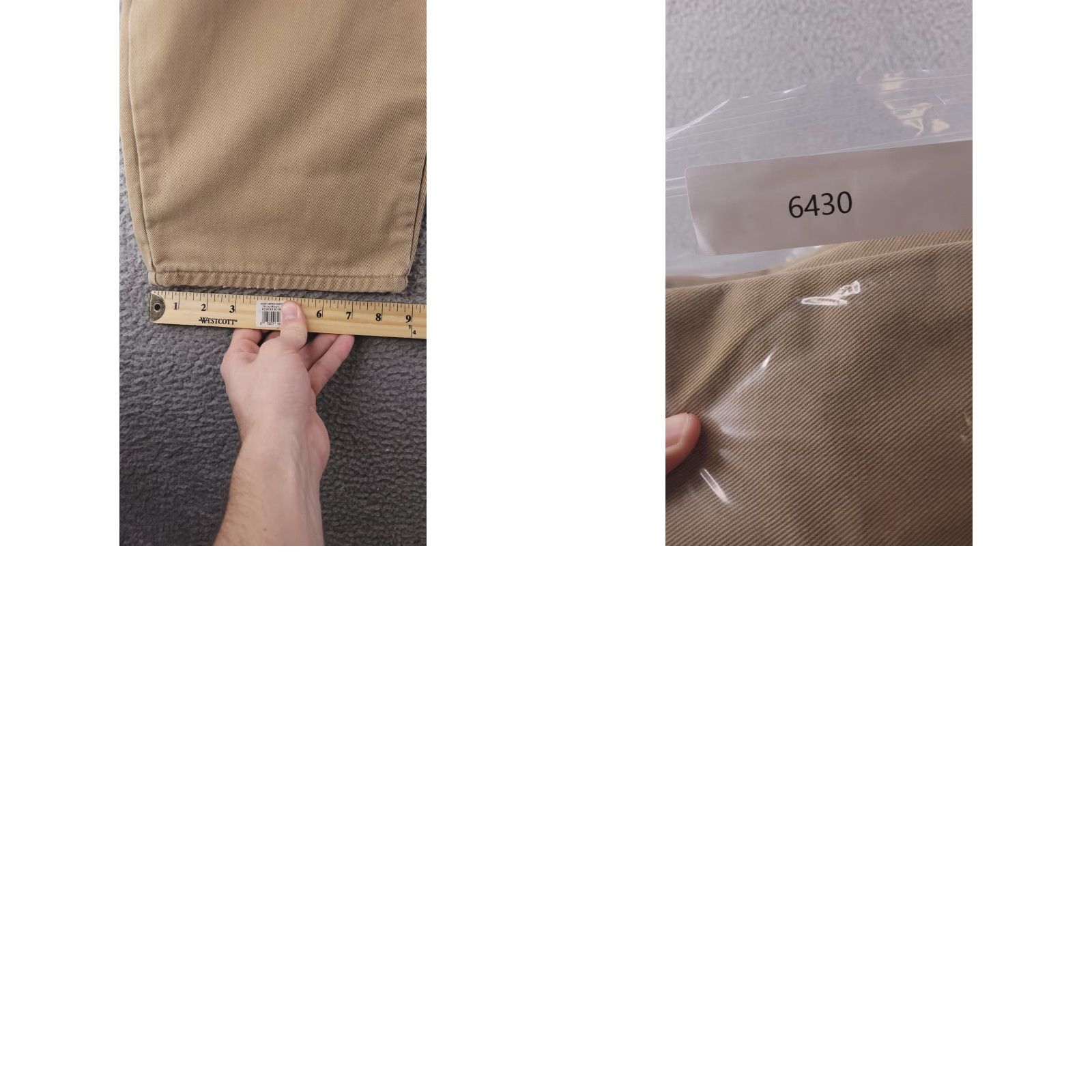 Vintage L.L. Bean Pants Chino Mens Regular 39x29 Flannel Lined Brown Khaki Vintage? No (ignore) Size US 39 - 9 Thumbnail