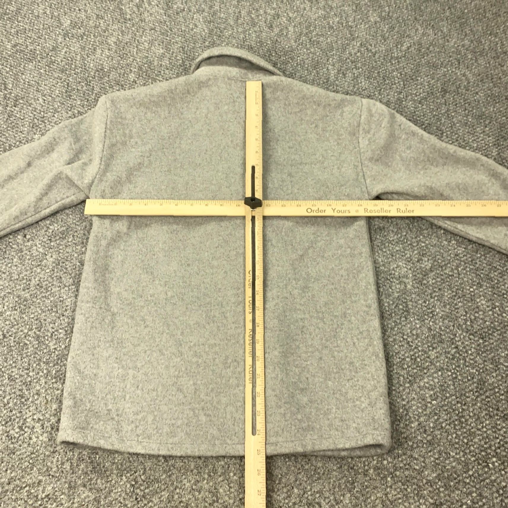 Vintage HARIBO Shirt Jacket Womens Small Gray Button Up Gummy Bear Patch Fleece Pockets Size S / US 4 / IT 40 - 6 Thumbnail