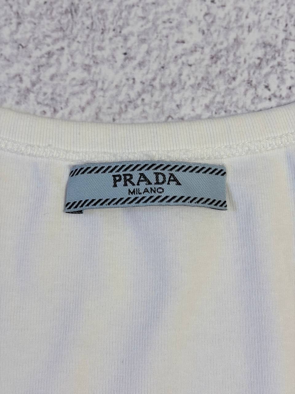 Prada Prada Milano Triangle Logo Cotton Tank Top Size S / US 4 / IT 40 - 4 Thumbnail