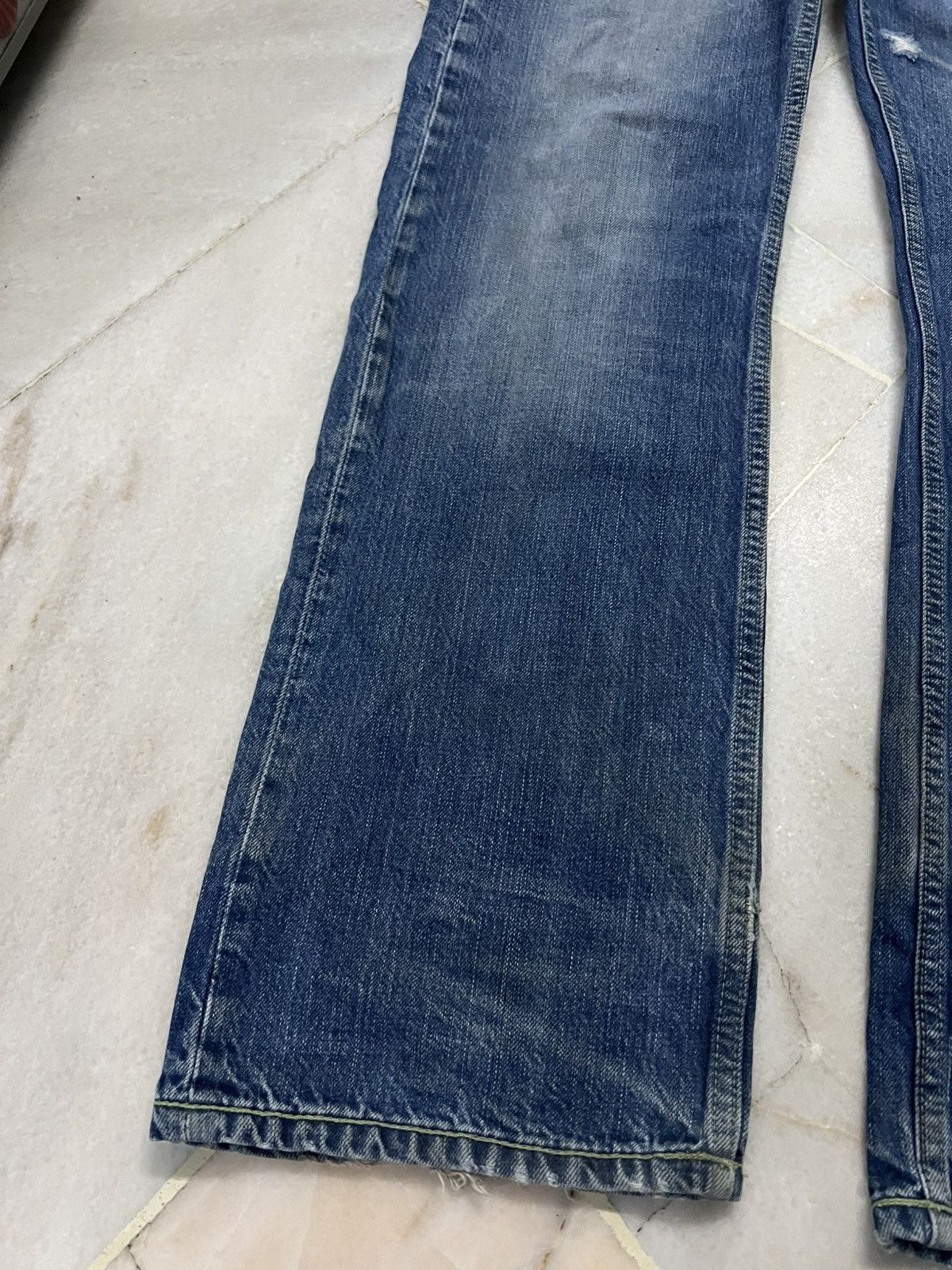 Evisu × Puma 💥90’s💥Vintage Evisu x Puma Distressed Ripped Jean Size US 34 / EU 50 - 4 Thumbnail