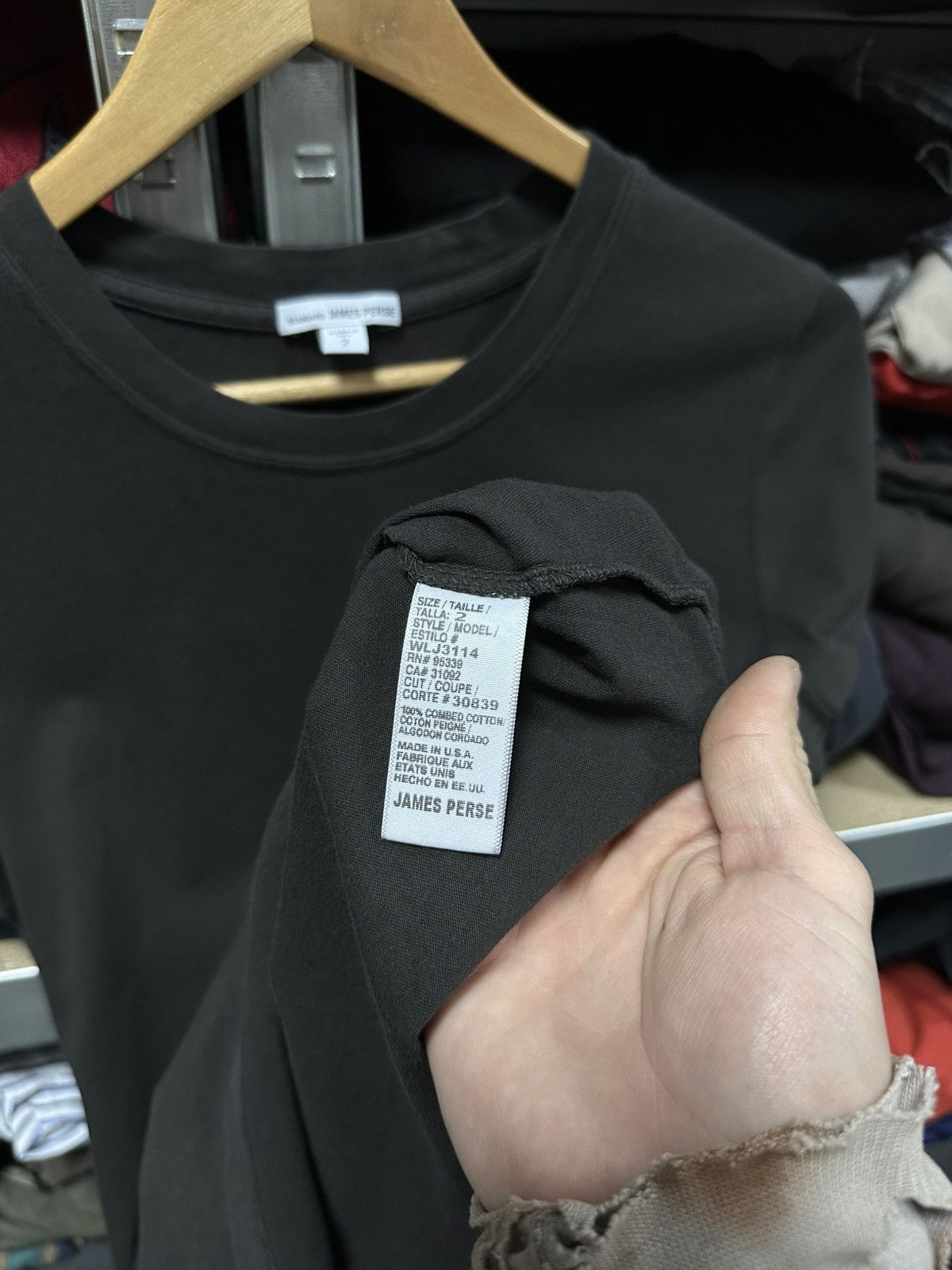 James Perse Standard James Perse Women’s T-Shirt Black Tee USA Size 2 Size M / US 6-8 / IT 42-44 - 9 Thumbnail