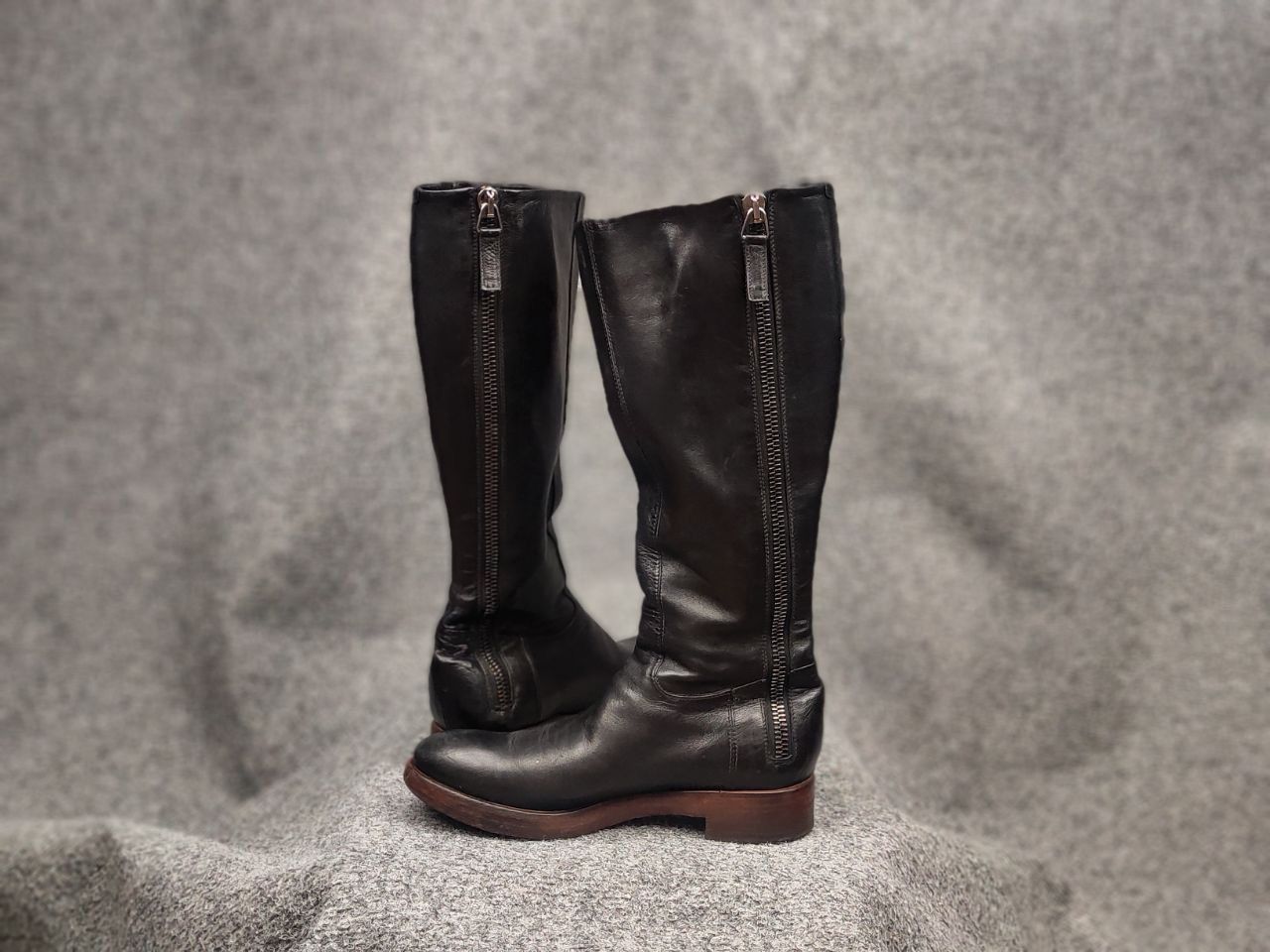 RoccoP Rocco P. Hand Made Torre Saw Patrisio Leather Zip Boots Size US 6 / IT 36 - 13 Thumbnail