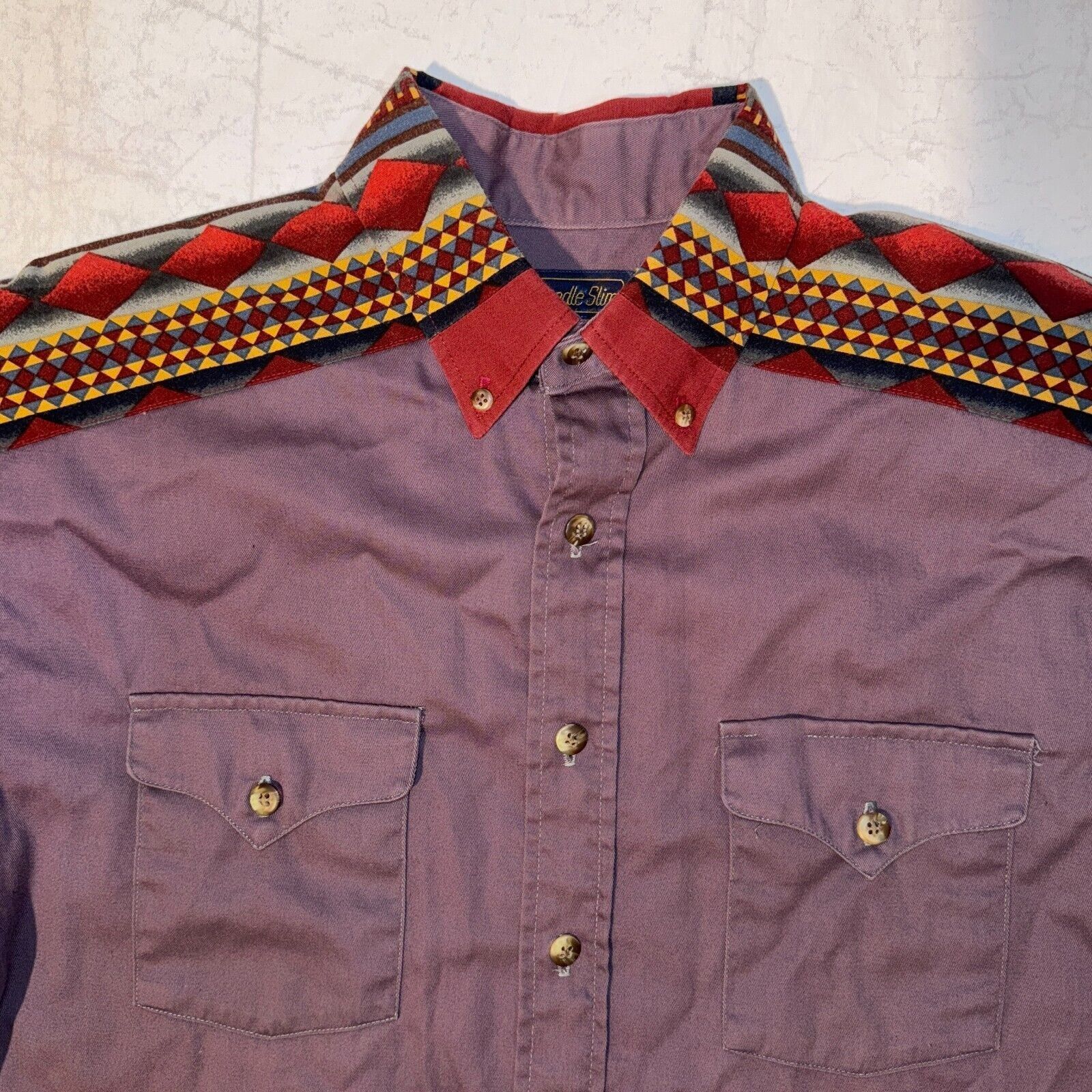 Panhandle Slim Panhandle Slim Yokes Western Pearl Snap Aztec Shirt - M Cowb Size US M / EU 48-50 / 2 - 3 Thumbnail