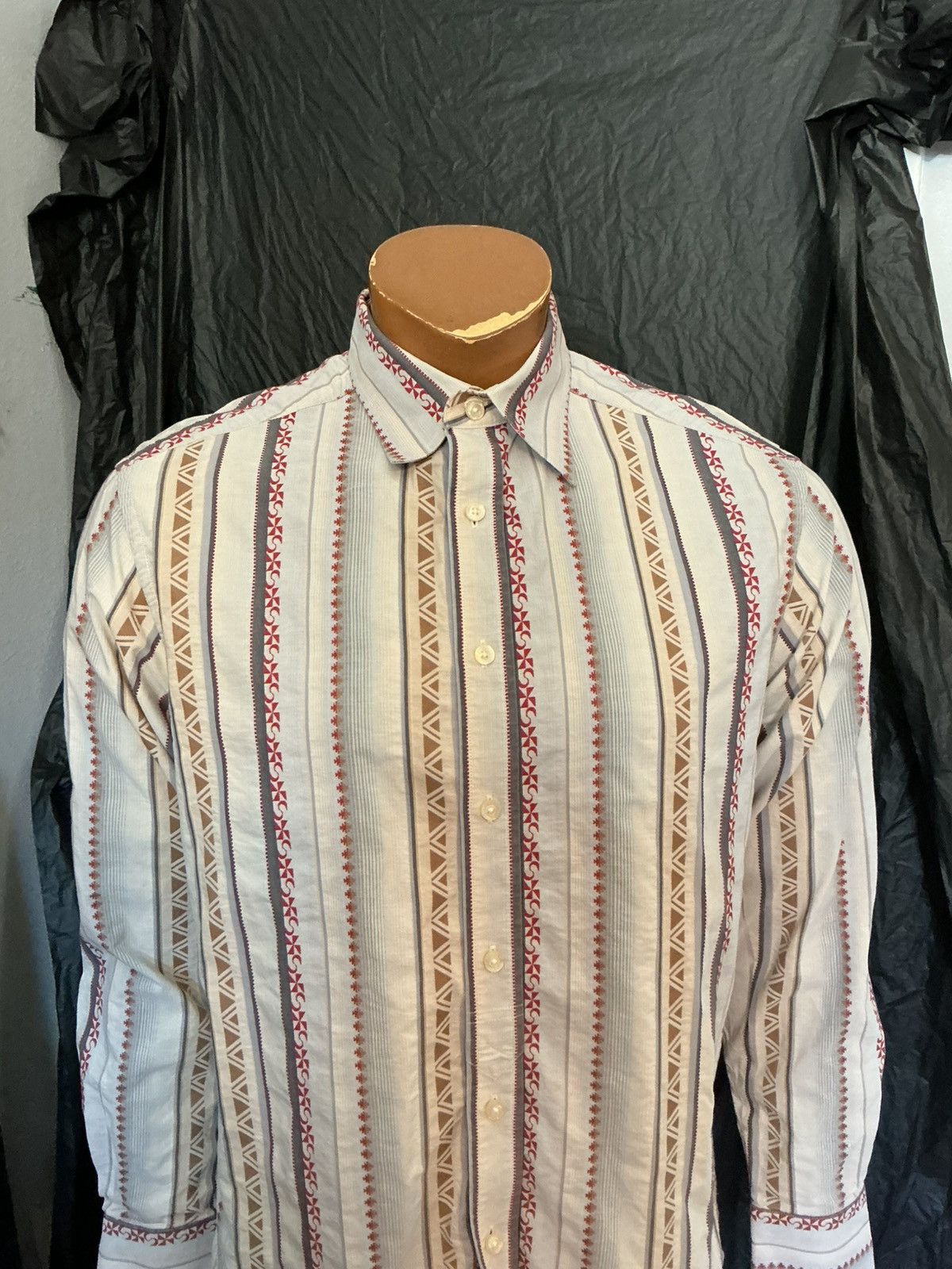 Robert Graham Robert Graham Southwestern Multicolor Striped Button Shirt Size US M / EU 48-50 / 2 - 8 Thumbnail