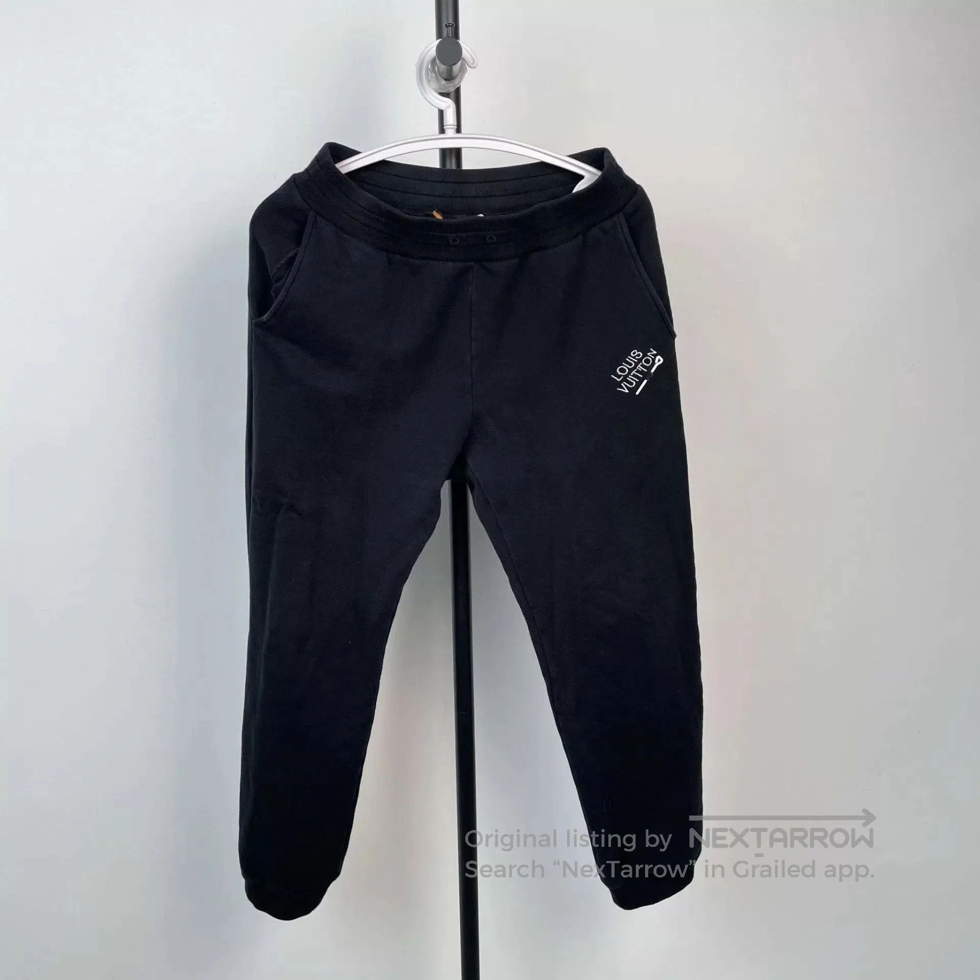 Louis Vuitton Black Jogger Sweatpants with Logo. Size US 32 / EU 48 - 1 Thumbnail