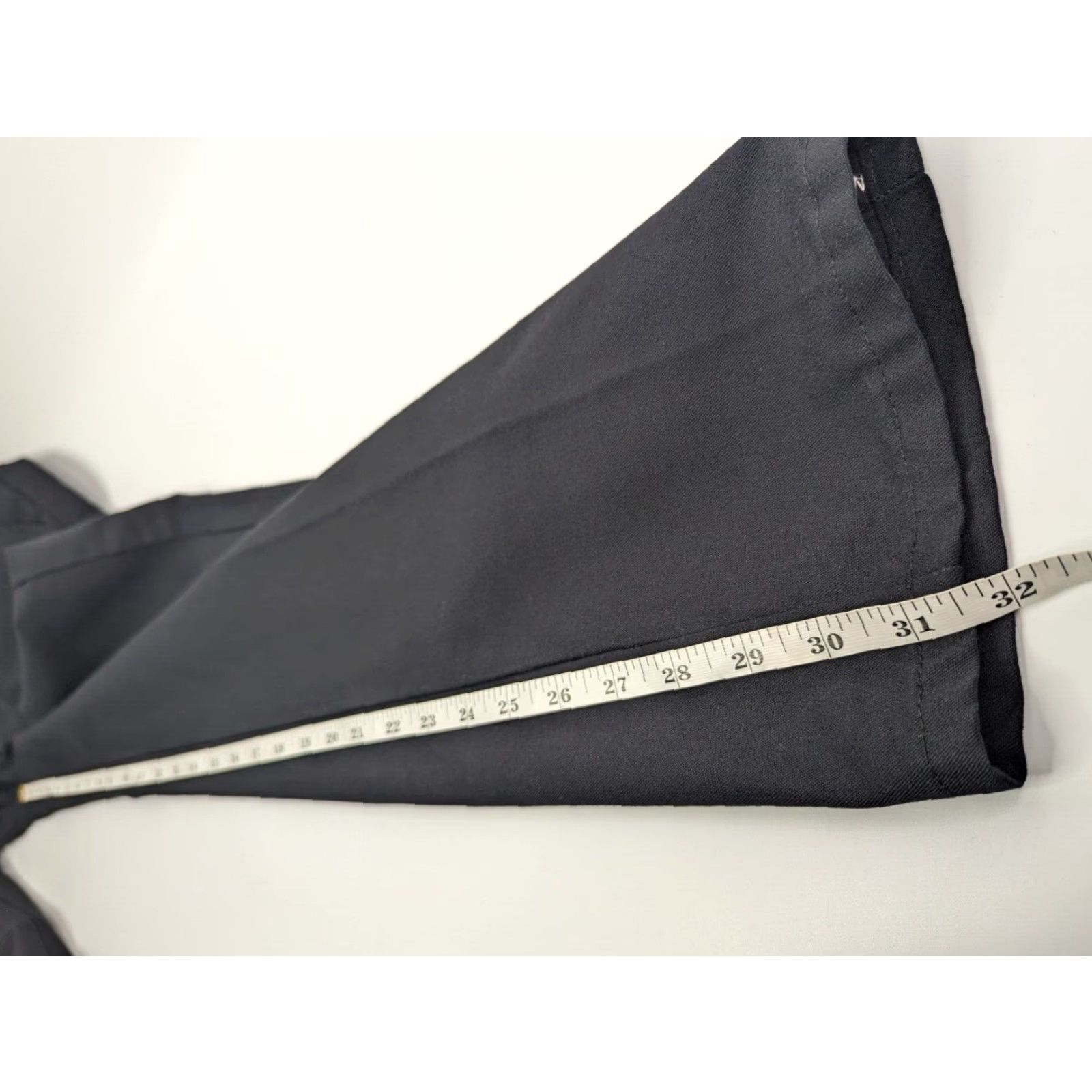 Dickies VINTAGE Dickies Pants Slim Flat Front Straight Leg Workwear Mens 32x32 Black Twill 65/35 Pockets Logo Size US 32 / EU 48 - 6 Thumbnail
