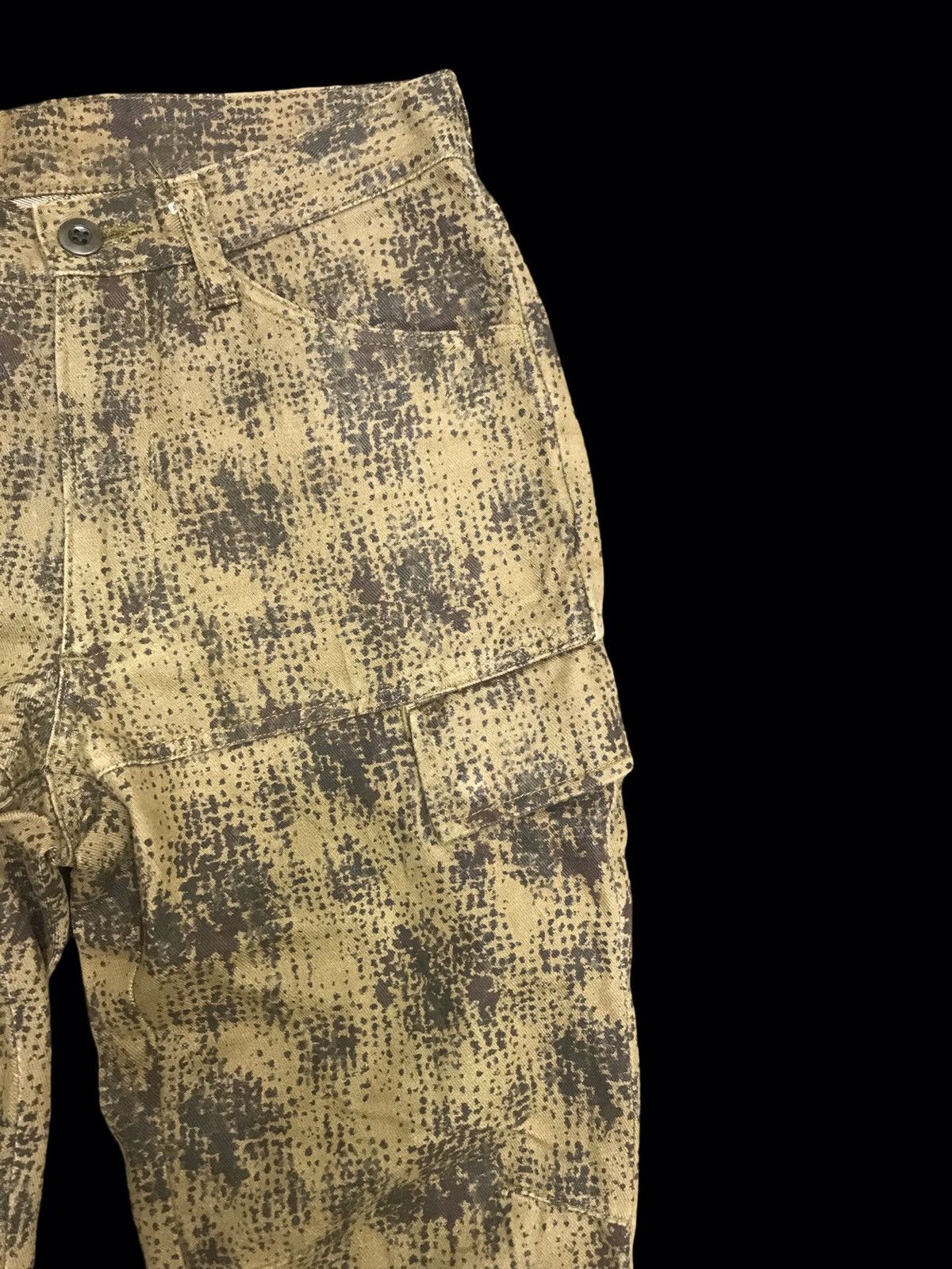 291295=Homme 💥291295 HOMME Very Rare Full Print Stamp Cargo Pant F106 Size US 27 - 3 Thumbnail