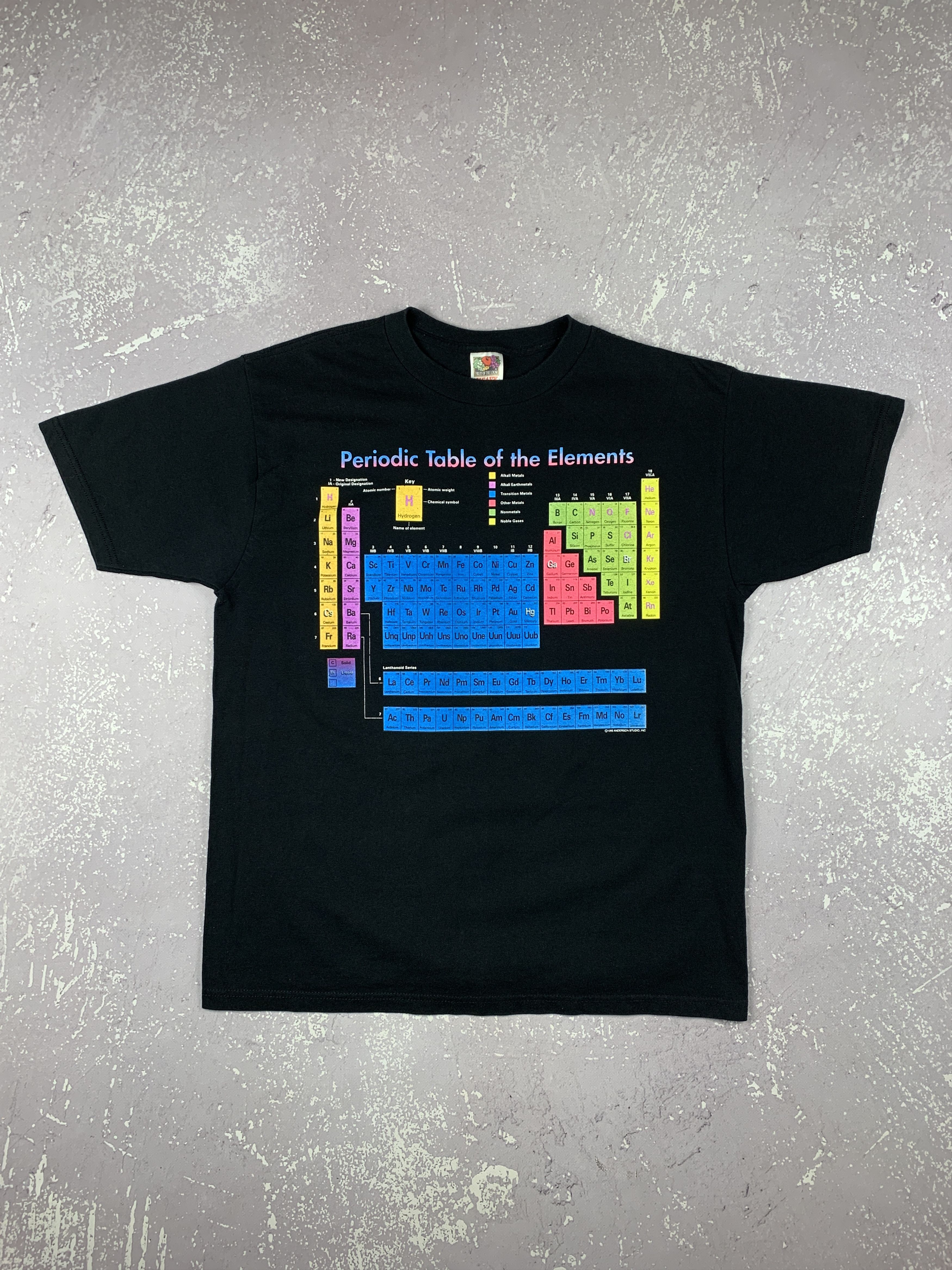 Chemistry × Fruit Of The Loom × Vintage 1995 Periodical Table of the Elements Anderson Studio Tee Size US L / EU 52-54 / 3 - 1 Thumbnail