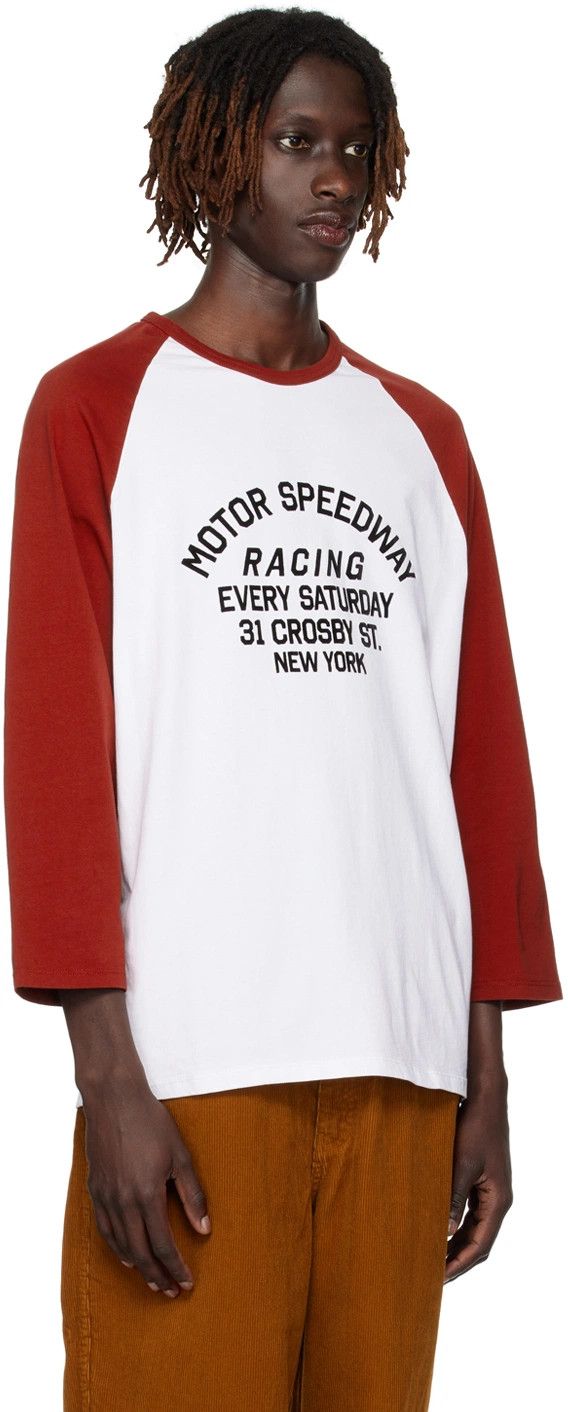 Saturdays NYC Saturdays NYC White & Red Speedway T-Shirt Size US XXL / EU 58 / 5 - 1 Thumbnail