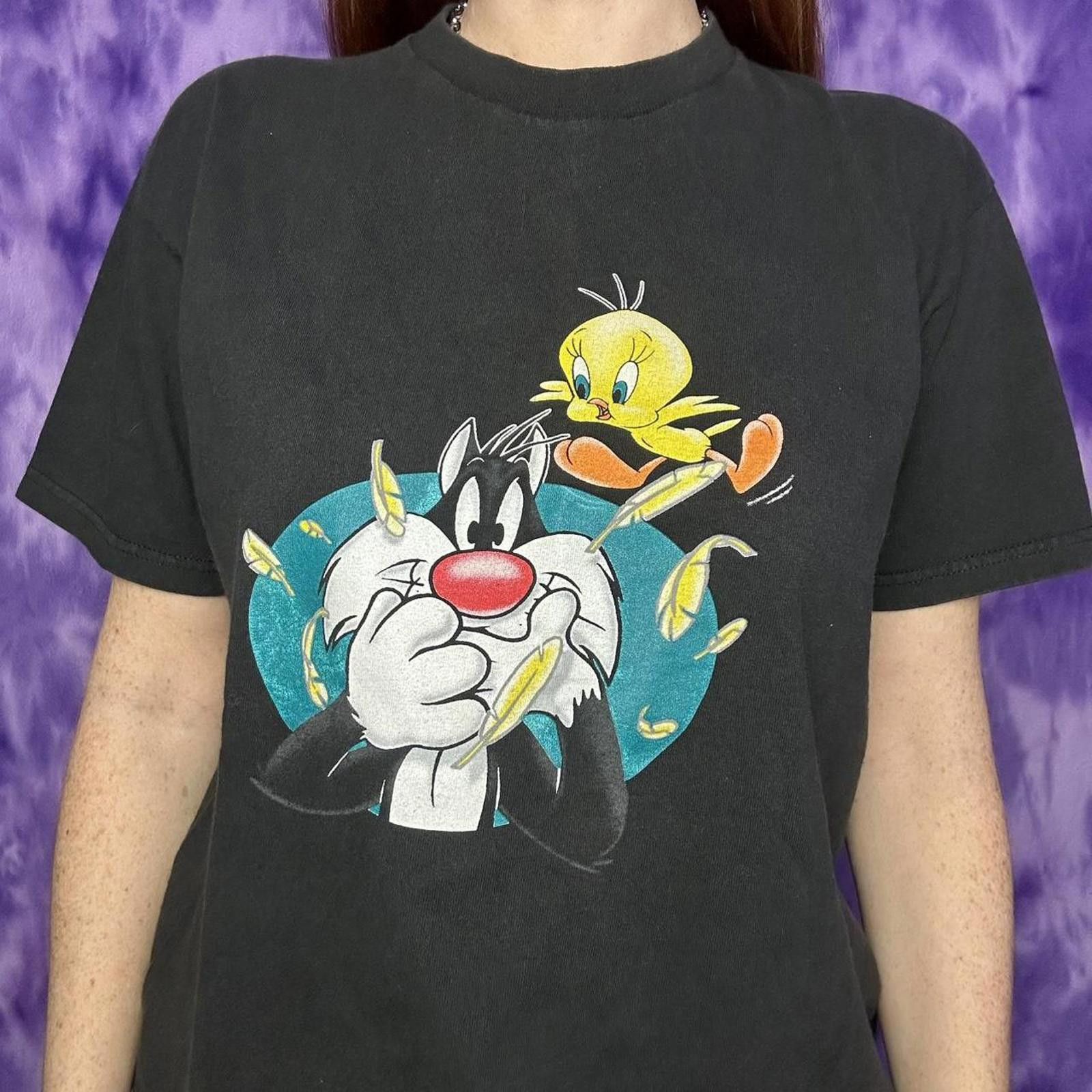 Designer 🐤 Looney Tunes 1997 vintage front and back graphic t-shirt Size US S / EU 44-46 / 1 - 1 Thumbnail
