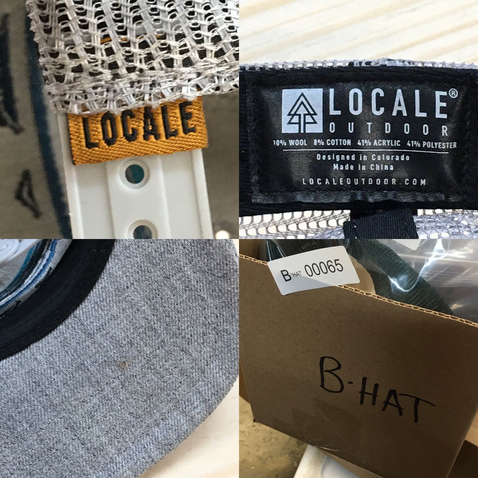 Logo 7 Locale Outdoor Trucker Hat Mens Gray OS Adjustable Embroidered Logo Size ONE SIZE - 8 Thumbnail