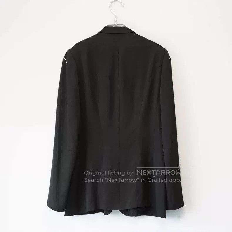 Yohji Yamamoto Yohji Yamamoto Black Jacket with White Trim Size US M / EU 48-50 / 2 - 2 Thumbnail