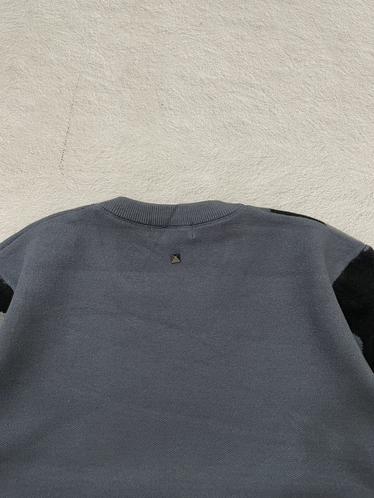 Le Grande Bleu (L.G.B.) 2000s Japanese Camo Knitwear Studed Ifsix Hysteric y’s y2k Size US L / EU 52-54 / 3 - 6 Thumbnail