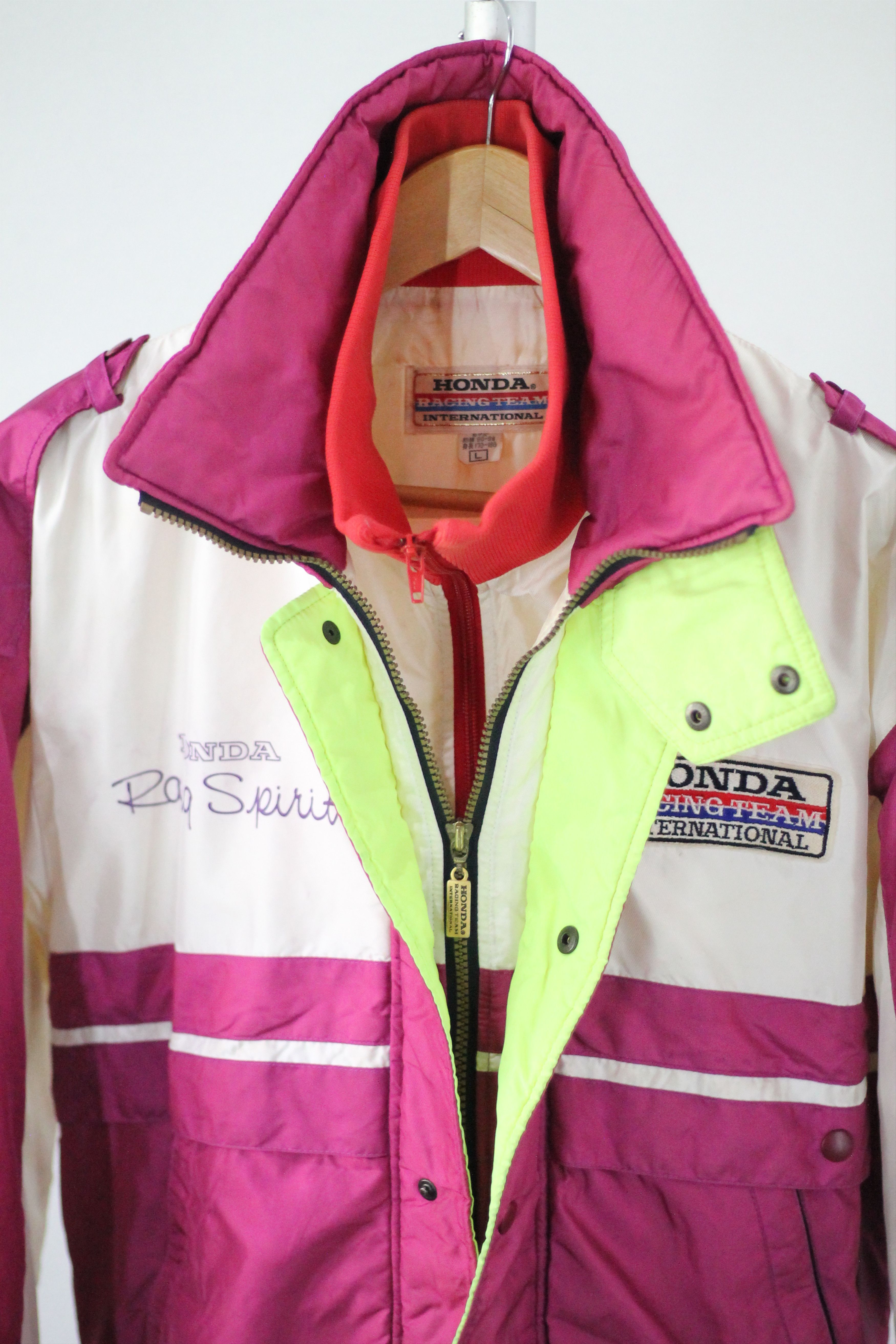 Honda × Vintage RARE! Vintage HONDA INTERNATIONAL RACING TEAM Jacket. Size US L / EU 52-54 / 3 - 7 Thumbnail
