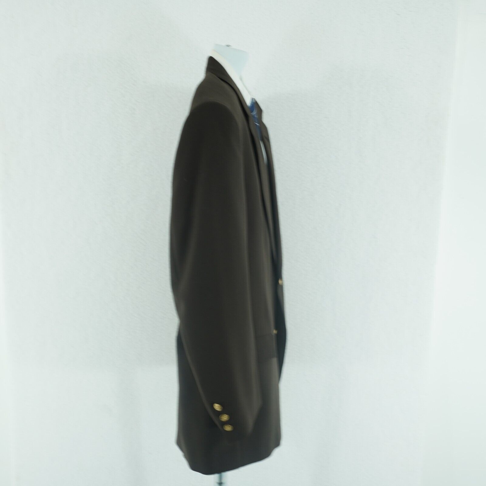 Hart Schaffner Marx Jack Nicklaus Golden Bear Wool Brown 2 Gold Button Blazer 44 Size 44L - 6 Thumbnail