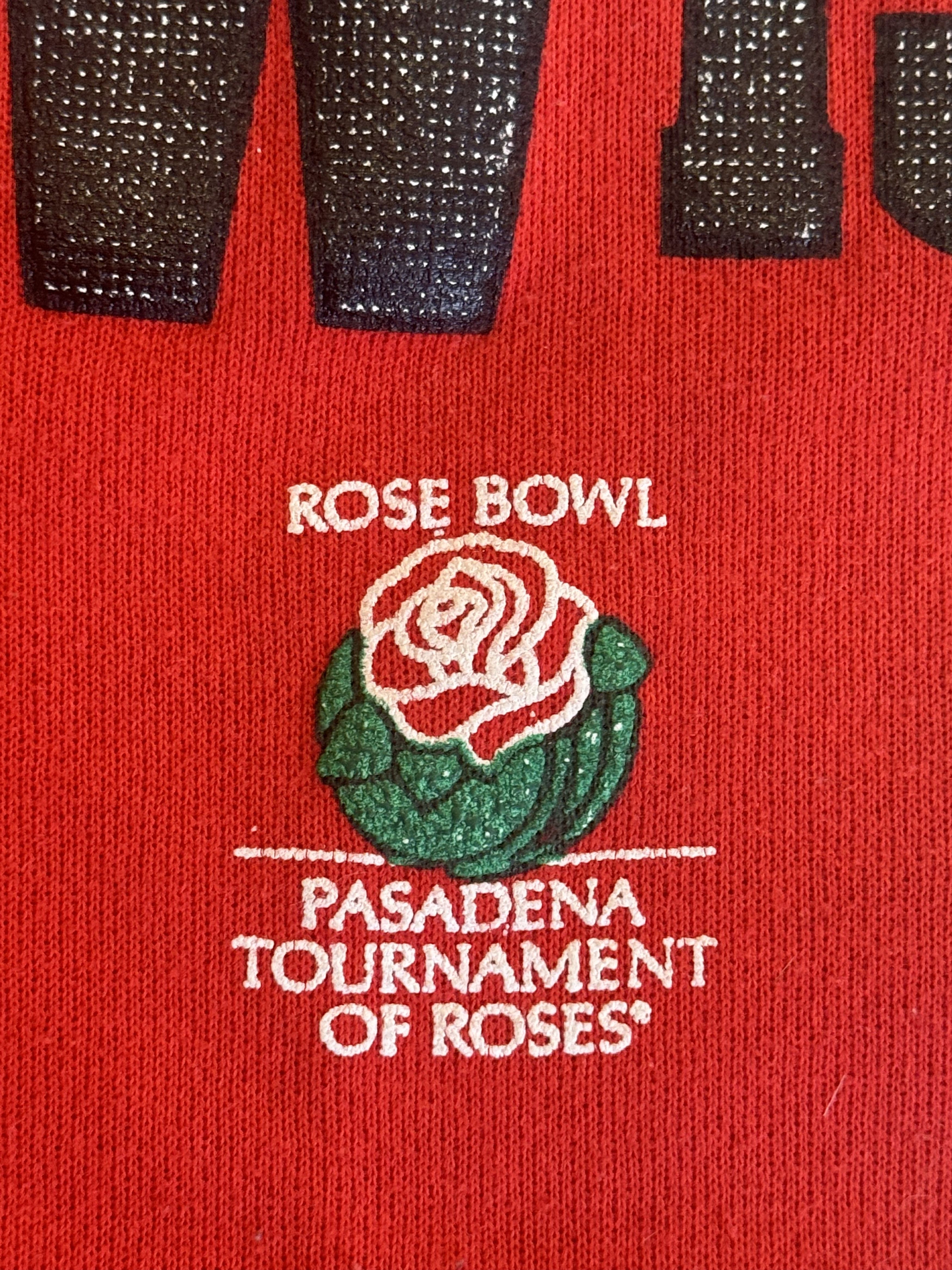 Hanes Vintage Wisconsin Badgers 1994 Rose Bowl Crewneck UW Madison Size US XL / EU 56 / 4 - 4 Thumbnail