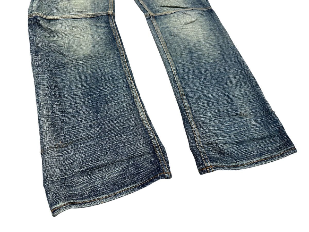 Japanese Brand 🔥Sick Y2K Tough Jeansmith Flared Denim LGB Size US 36 / EU 52 - 3 Thumbnail