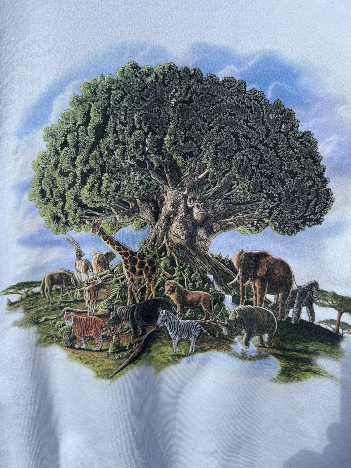 Vintage Vintage 90s Walt Disney "Animal Kingdom" Crewneck Sweatshirt Size US M / EU 48-50 / 2 - 3 Thumbnail
