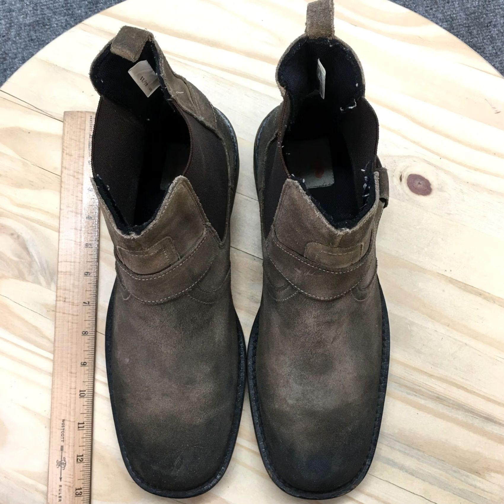 Vintage Rocket Dog Boots Womens 11 Ankle Chelsea Harness Casual Brown Leather Pull On Size US 11 / IT 41 - 7 Thumbnail