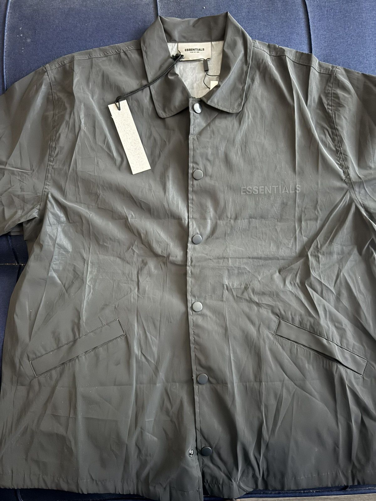 Fear of God Essentials black coach jacket Size US S / EU 44-46 / 1 - 8 Thumbnail