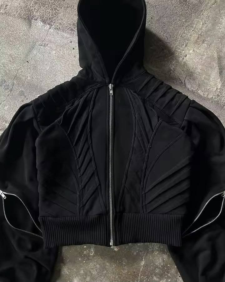 Japanese Brand × Vintage zip-up hoodie with voluminous design Size US XL / EU 56 / 4 - 2 Thumbnail