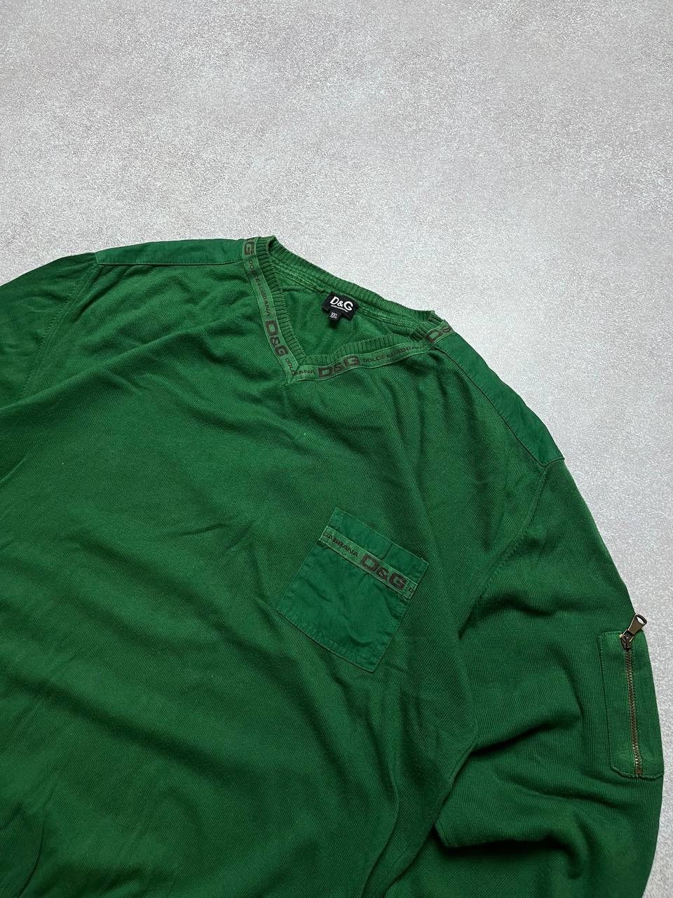 Dolce & Gabbana × Vintage Vintage Dolce & Gabbana Green Sweater XL Size US XL / EU 56 / 4 - 2 Thumbnail