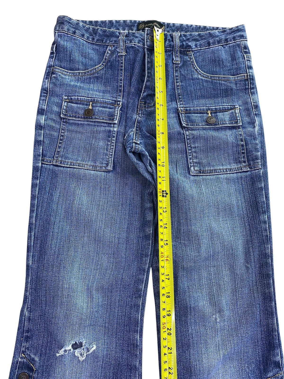 Japanese Brand Oririn Brand Bush Pants Ripped Style Flare Jeans Size US 28 / EU 44 - 8 Thumbnail