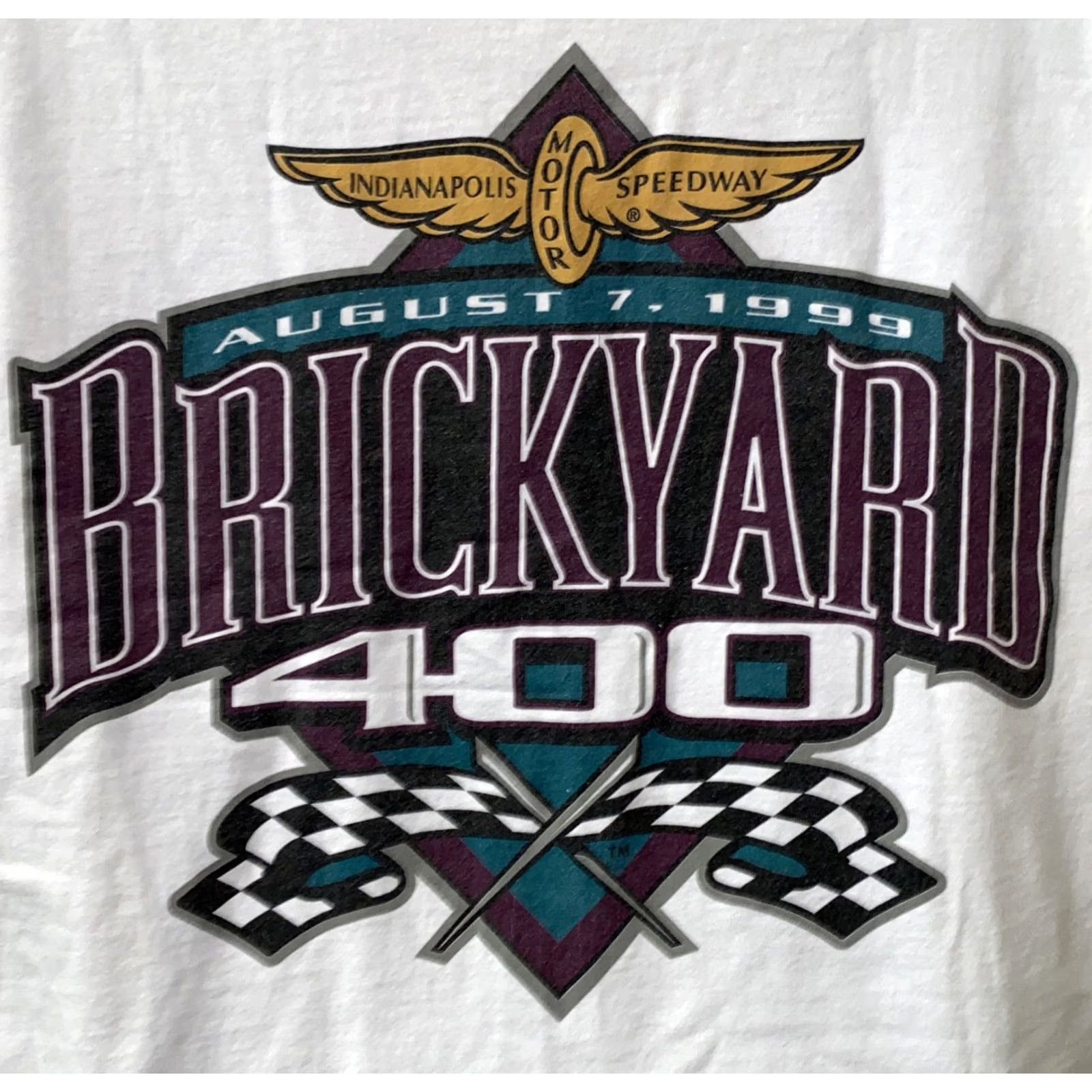 Logo Athletic VINTAGE Logo Athletic T-Shirt Mens White Short Sleeve Brickyard 400 Size L Size US L / EU 52-54 / 3 - 4 Thumbnail