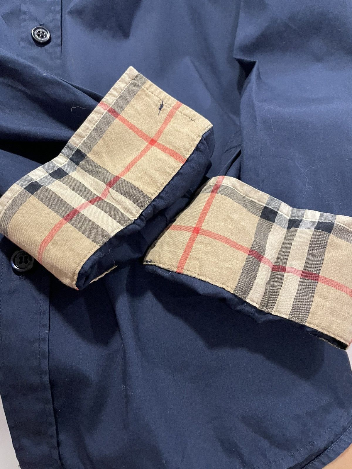 Burberry BURBERRY Stretch poplin cotton shirt Size US M / EU 48-50 / 2 - 11 Thumbnail