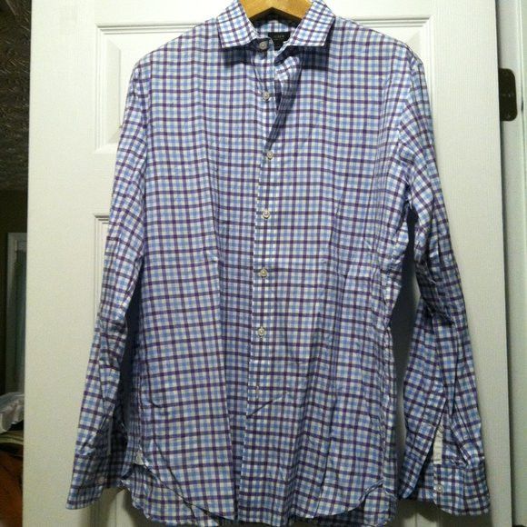 J.Crew J.CREW MEN'S PRE-OWNED COTTON CASUAL SHIRT SIZE: L Size US L / EU 52-54 / 3 - 4 Thumbnail