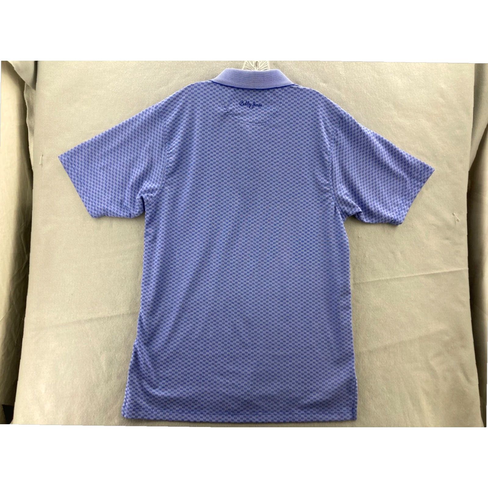 Vintage Bobby Jones Mens Blue Striped Short Sleeve Polo Shirt Medium Cotton Blend Golf Size US M / EU 48-50 / 2 - 4 Thumbnail