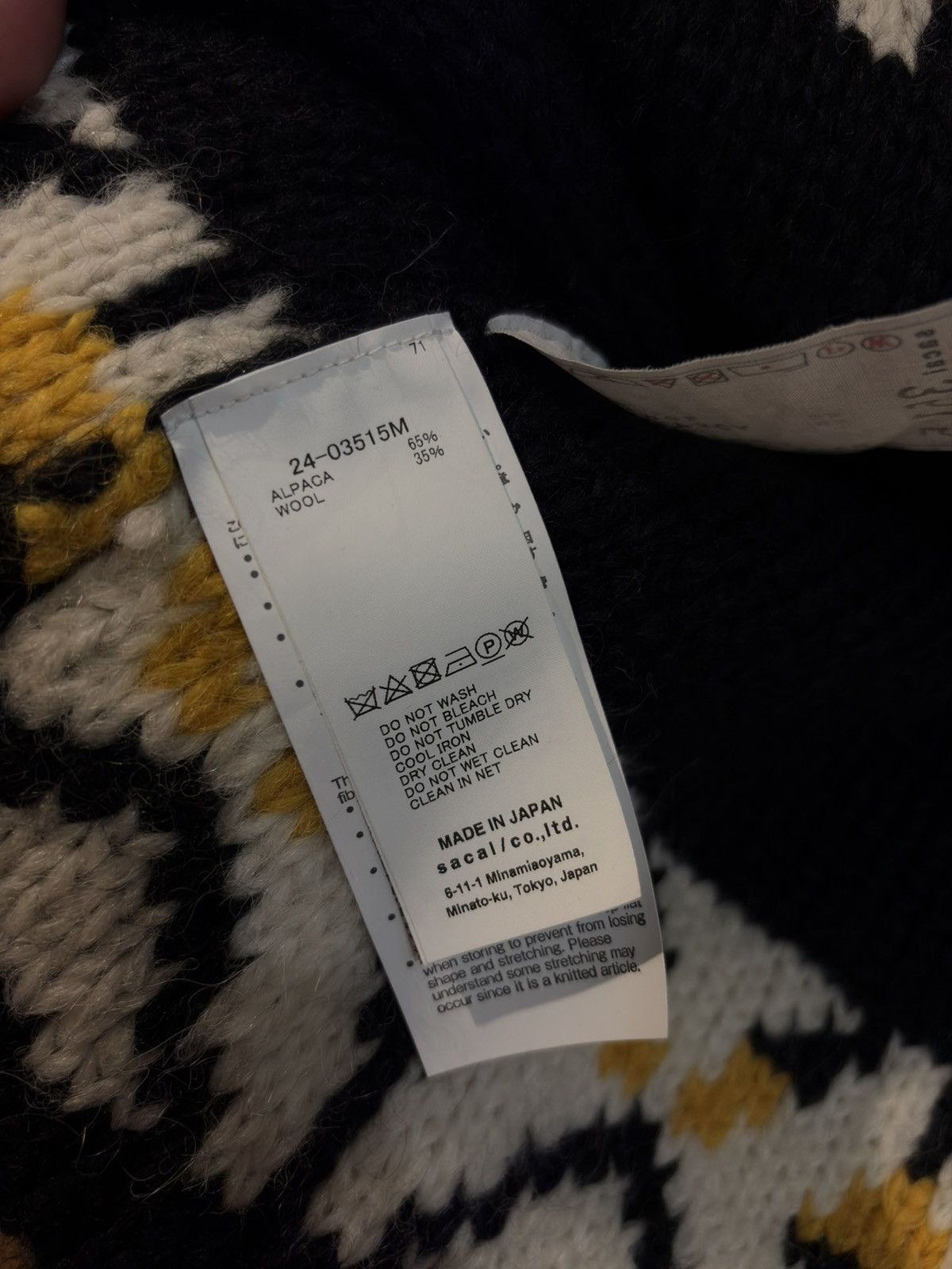 Sacai Sacai alpaca sweater Size US M / EU 48-50 / 2 - 11 Thumbnail
