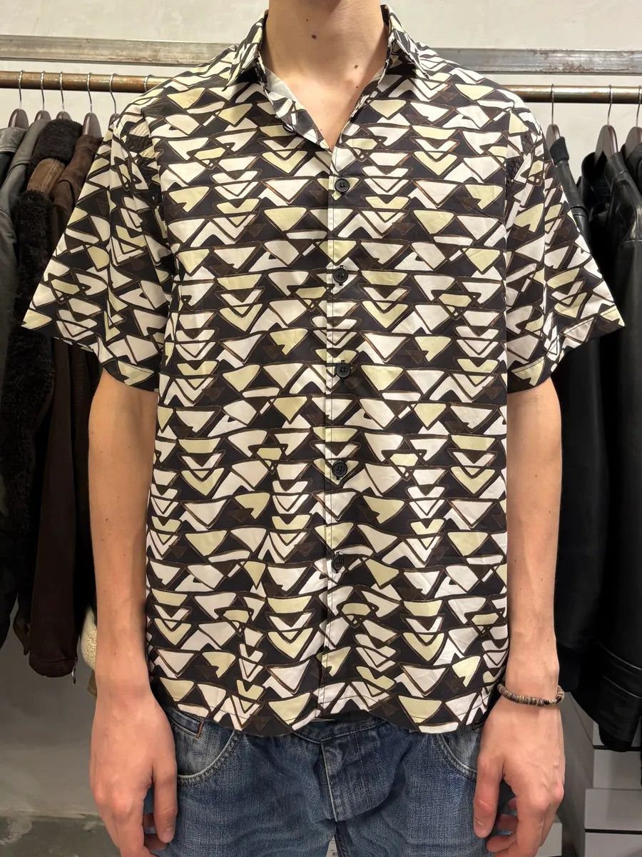 Prada × Vintage SS2019 Prada Milano Propaganda Short Sleeves Summer Shirt Size US L / EU 52-54 / 3 - 2 Thumbnail