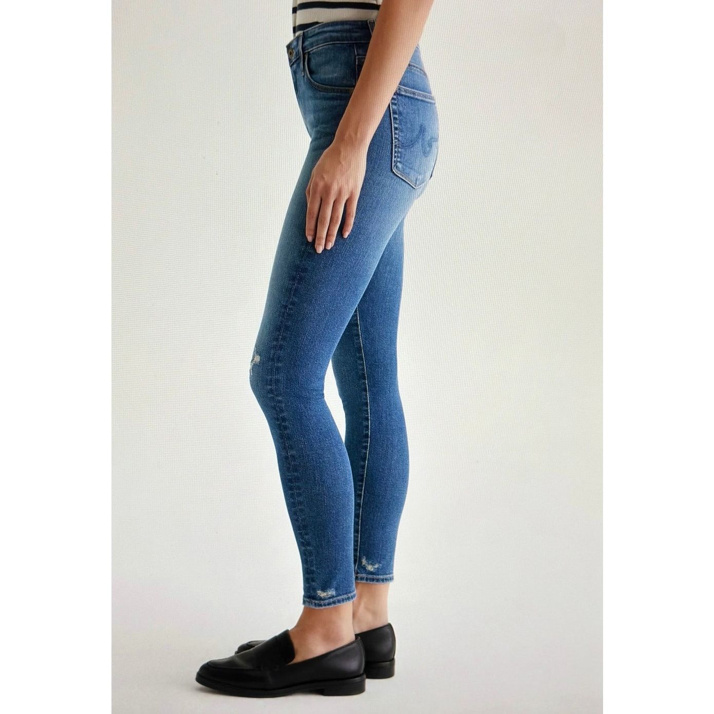 Other AG-ED Denim Skinny Ankle HighRise Skinny Cloud Soft Denim 32 Size 32" / US 10 / IT 46 - 8 Thumbnail