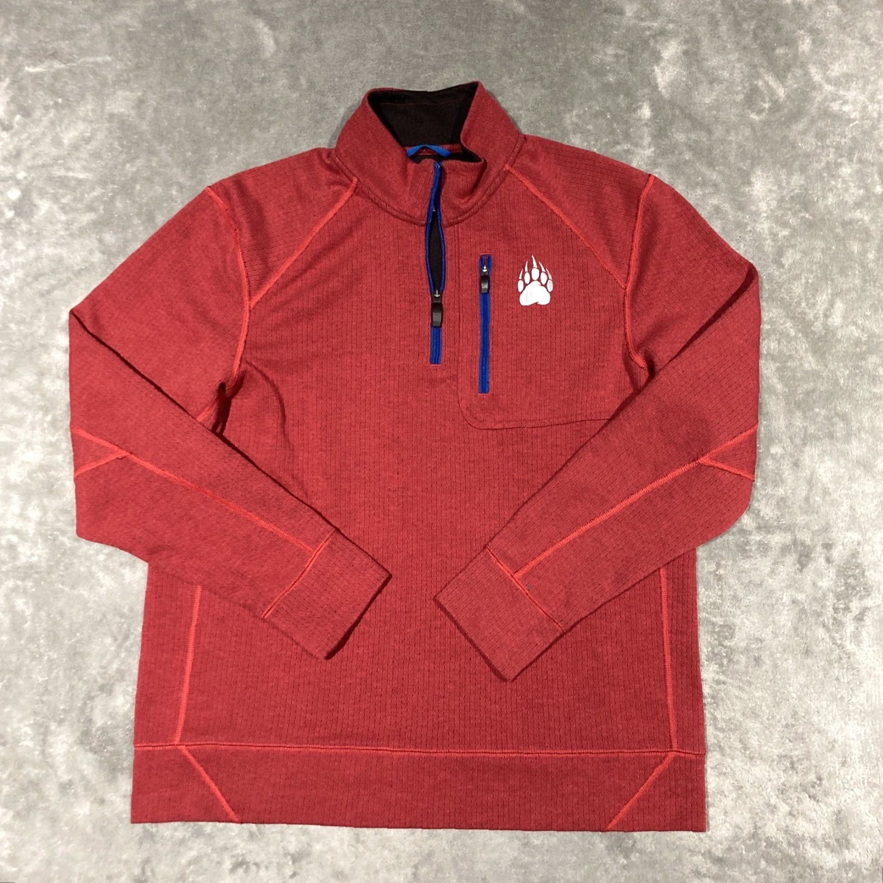 Vintage Alaskan Hardgear Pullover Mens M Red 1/4 Zip Dog Swing Top Casual Activewear Hiking Size US M / EU 48-50 / 2 - 2 Thumbnail