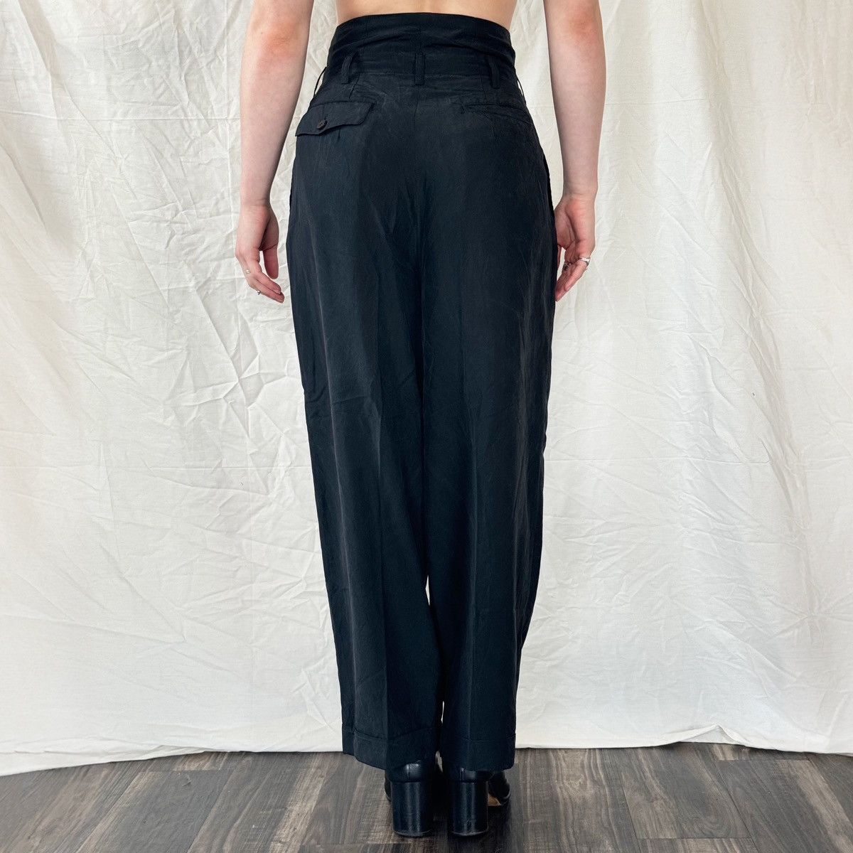 Comme des Garcons × Tricot Comme des Garcons Tricot Comme des Garcons FW 1989 Silk Pants Size 28" / US 6 / IT 42 - 5 Thumbnail