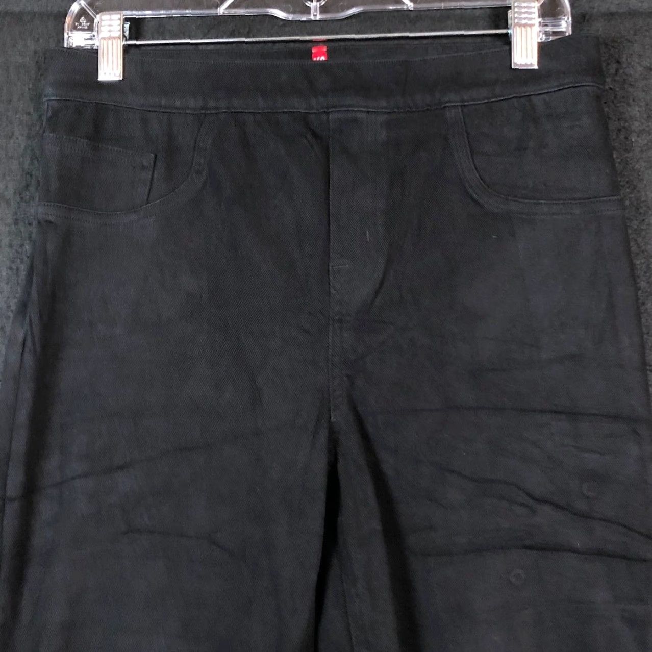 Spanx VINTAGE Spanx Womens Pants Black Pull On High Rise Skinny Jeggings Stretch Large Size 36" / US 14 / IT 50 - 2 Thumbnail